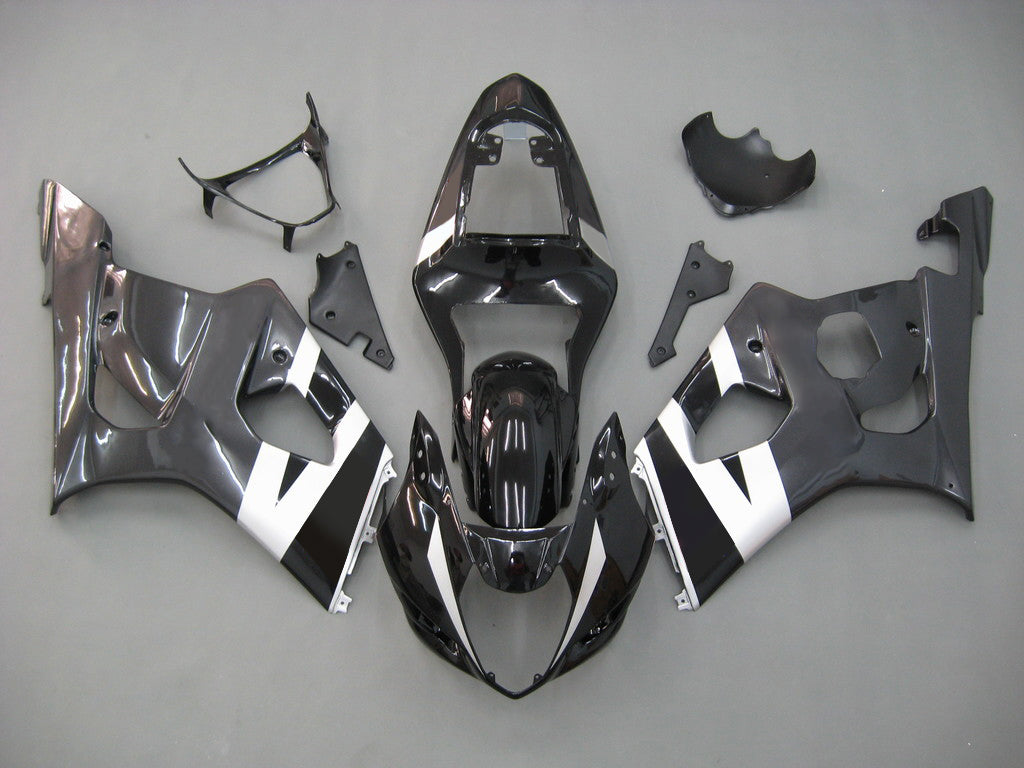 2003-2004 Suzuki GSXR 1000 Black & White GSXR Racing Fairings Generic