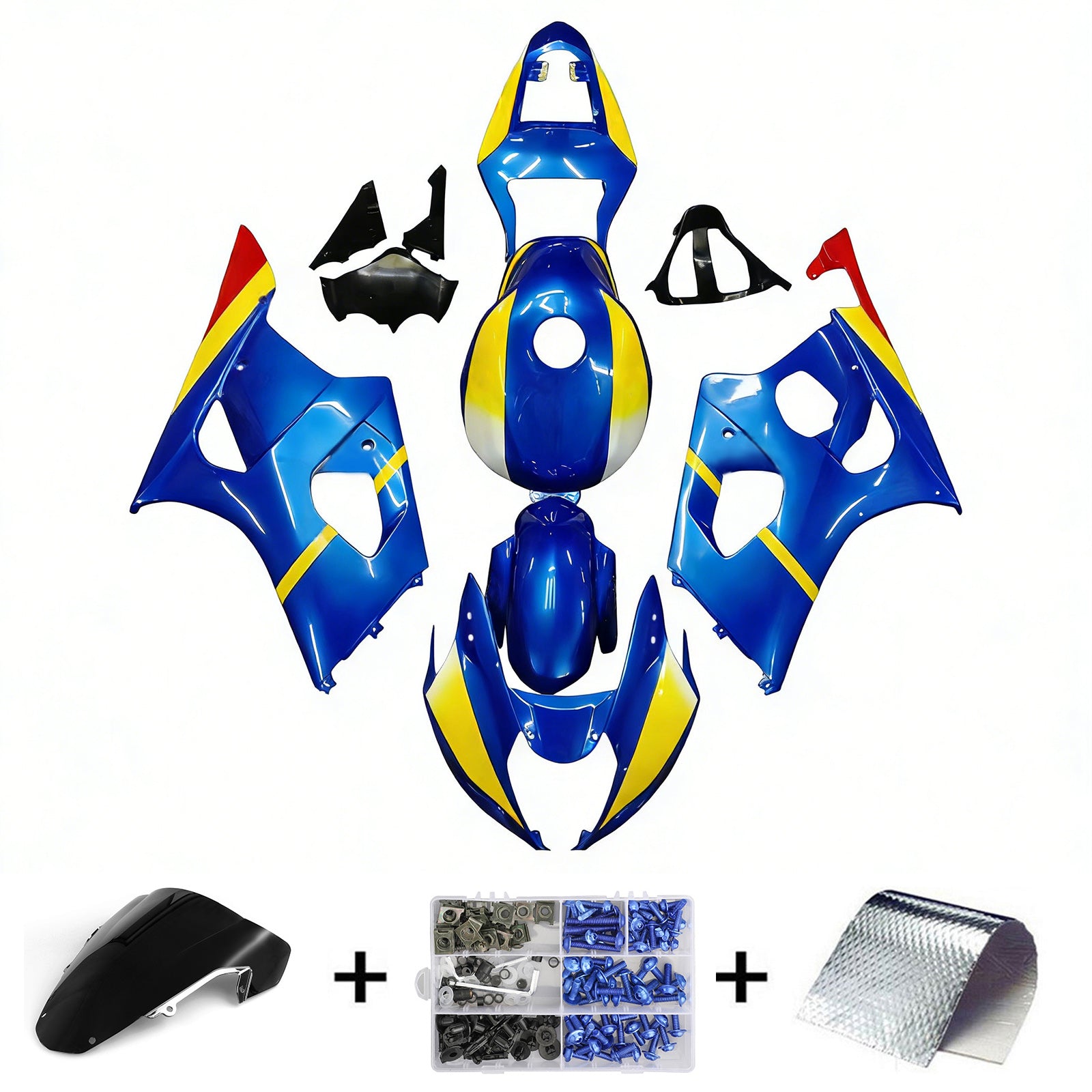 2003-2004 Suzuki GSXR1000 K3 Injection Fairing Kit Bodywork Plastic ABS