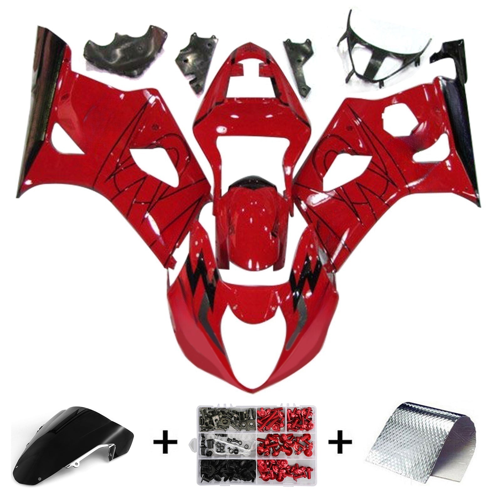 2003-2004 Suzuki GSXR1000 K3 Injection Fairing Kit Bodywork Plastic ABS