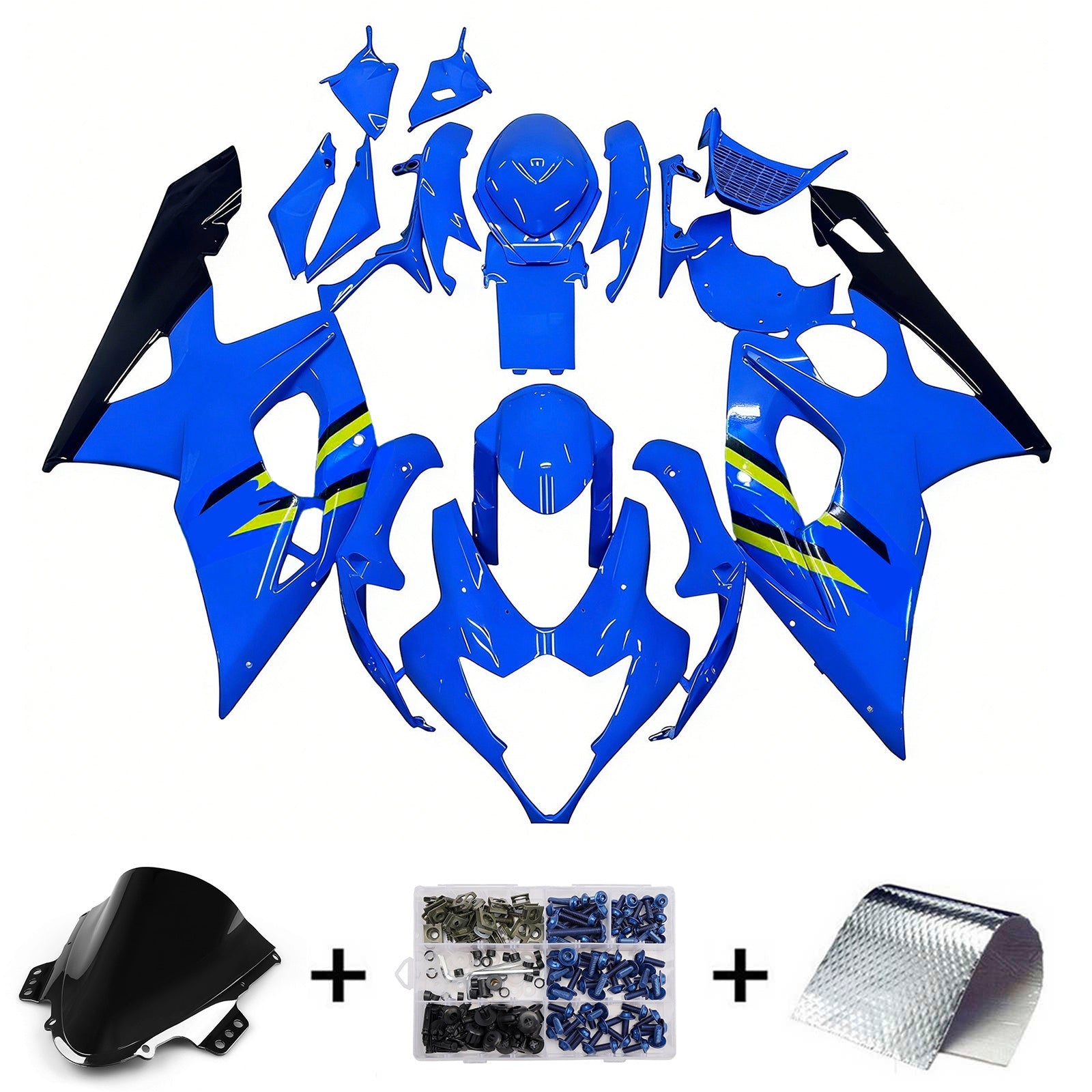 2005-2006 Suzuki GSXR 1000 Blue Rizla Racing Fairings Generic