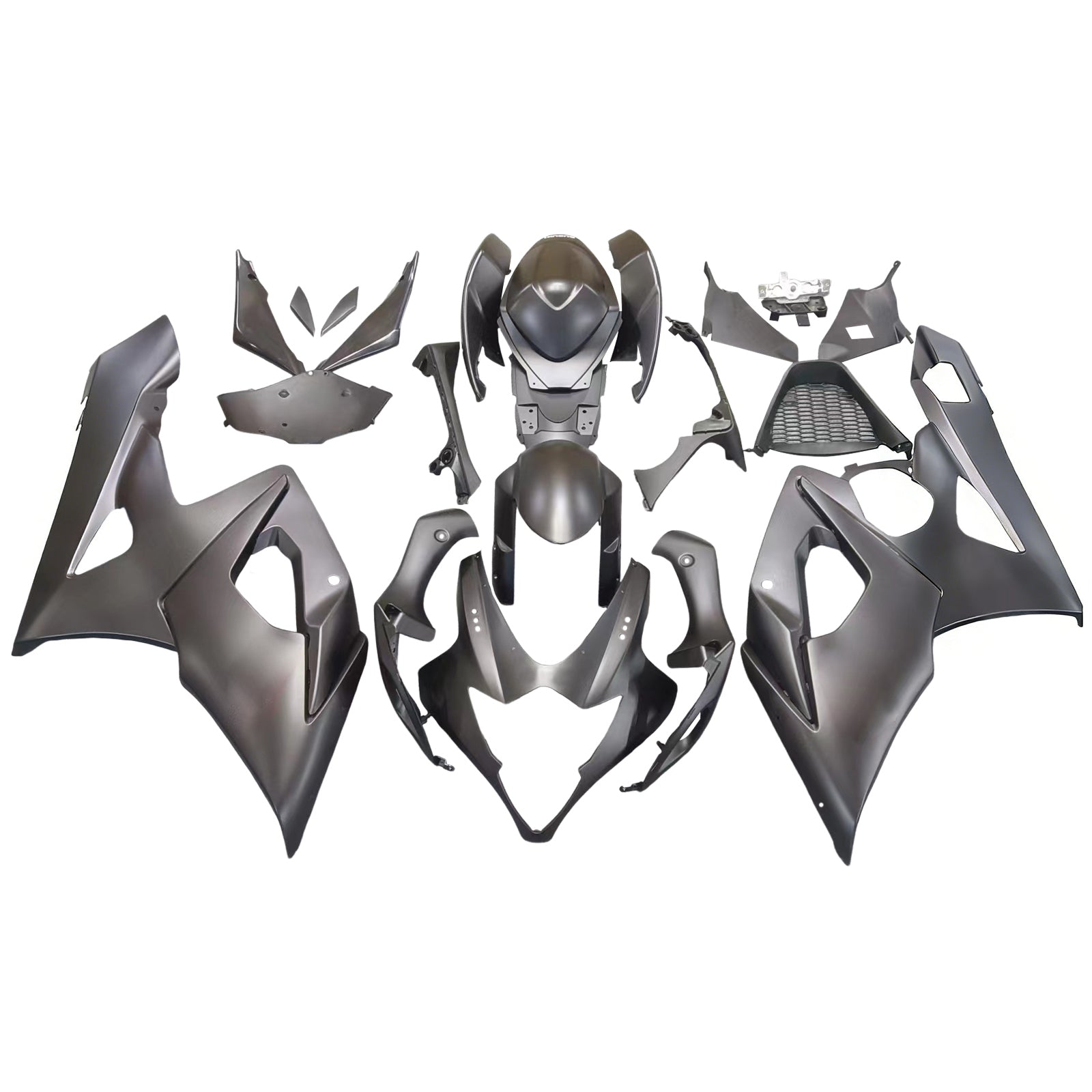 2005-2006 Suzuki GSXR 1000 Black Matte GSXR Racing Fairings Generic