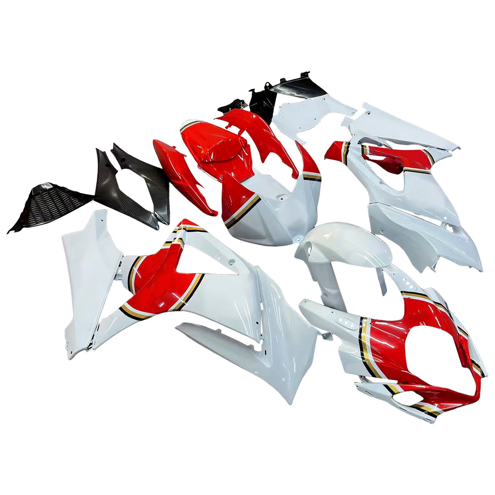 2007-2008 GSXR1000 Red Bodywork Fairing ABS Injection Molded Plastics Set Generic
