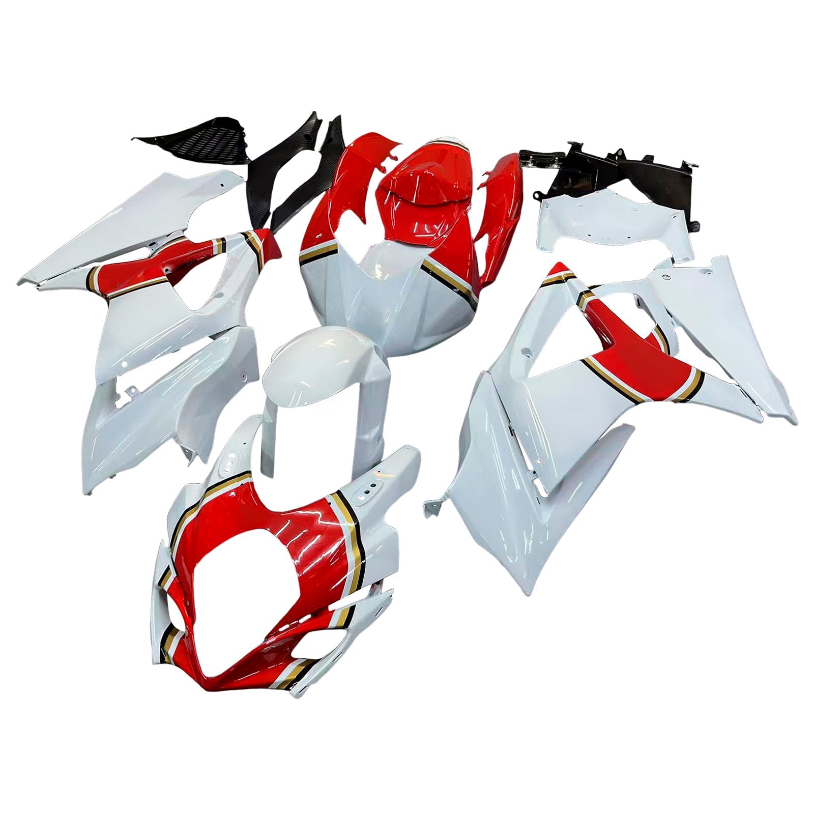 2007-2008 GSXR1000 Red Bodywork Fairing ABS Injection Molded Plastics Set Generic