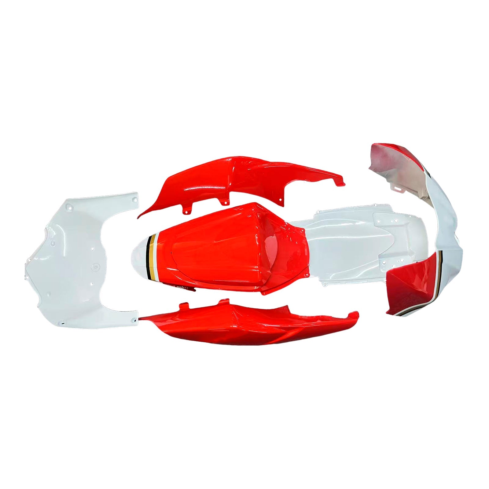 2007-2008 GSXR1000 Red Bodywork Fairing ABS Injection Molded Plastics Set Generic