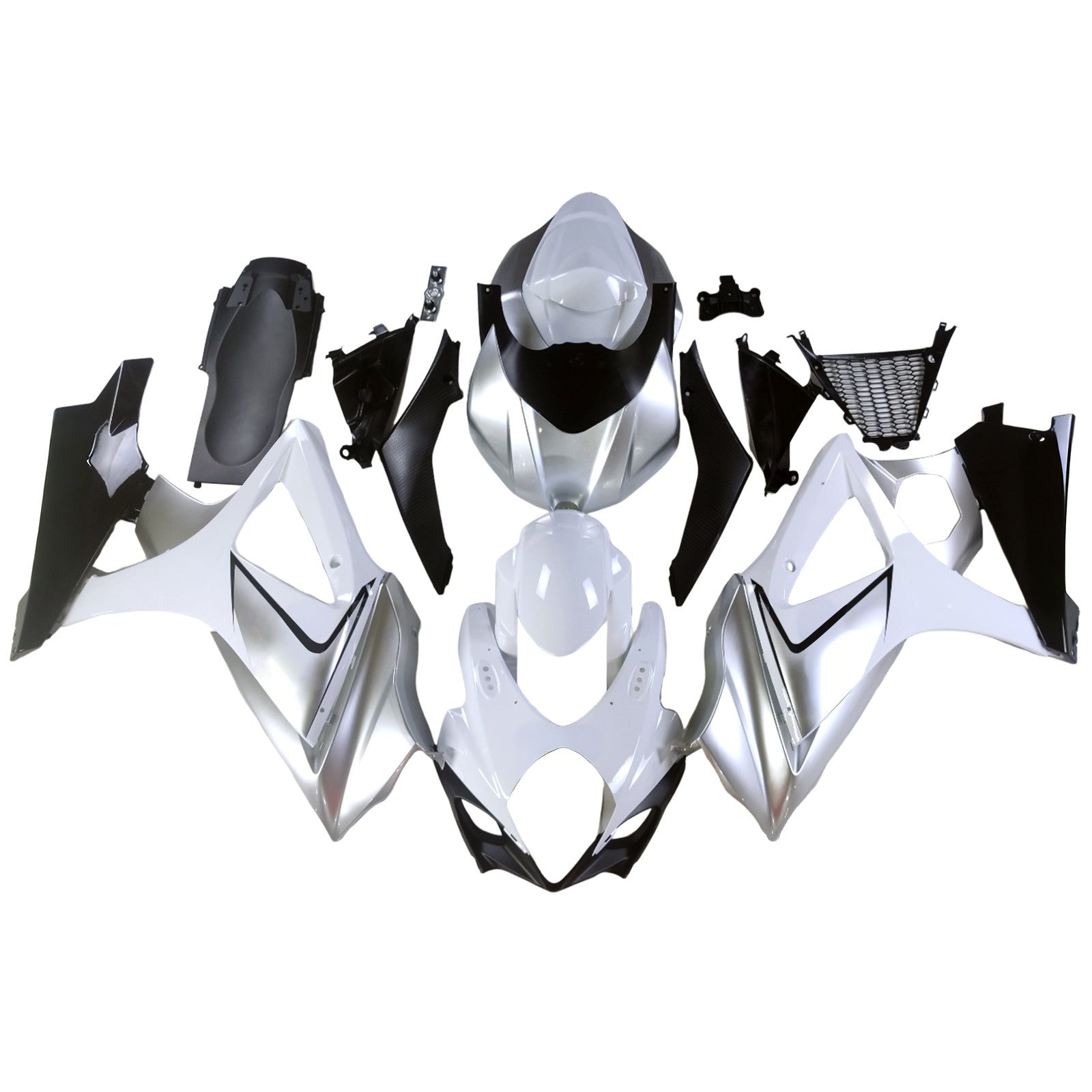2007-2008 Suzuki GSXR 1000 Silve GSXR Racing Fairings Generic