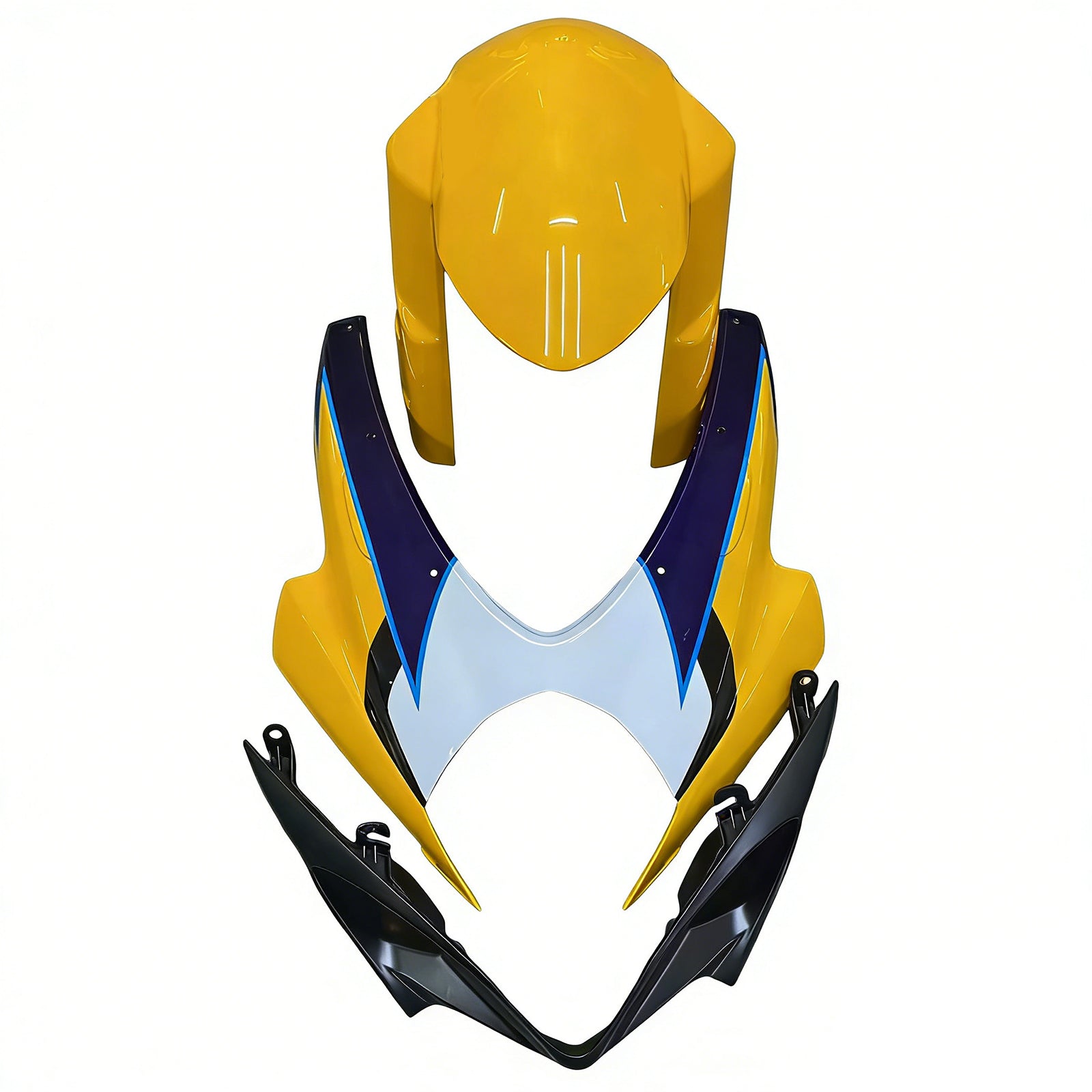 2007-2008 Suzuki GSXR 1000 Yellow Blue Alstare Corona Racing Fairings Generic