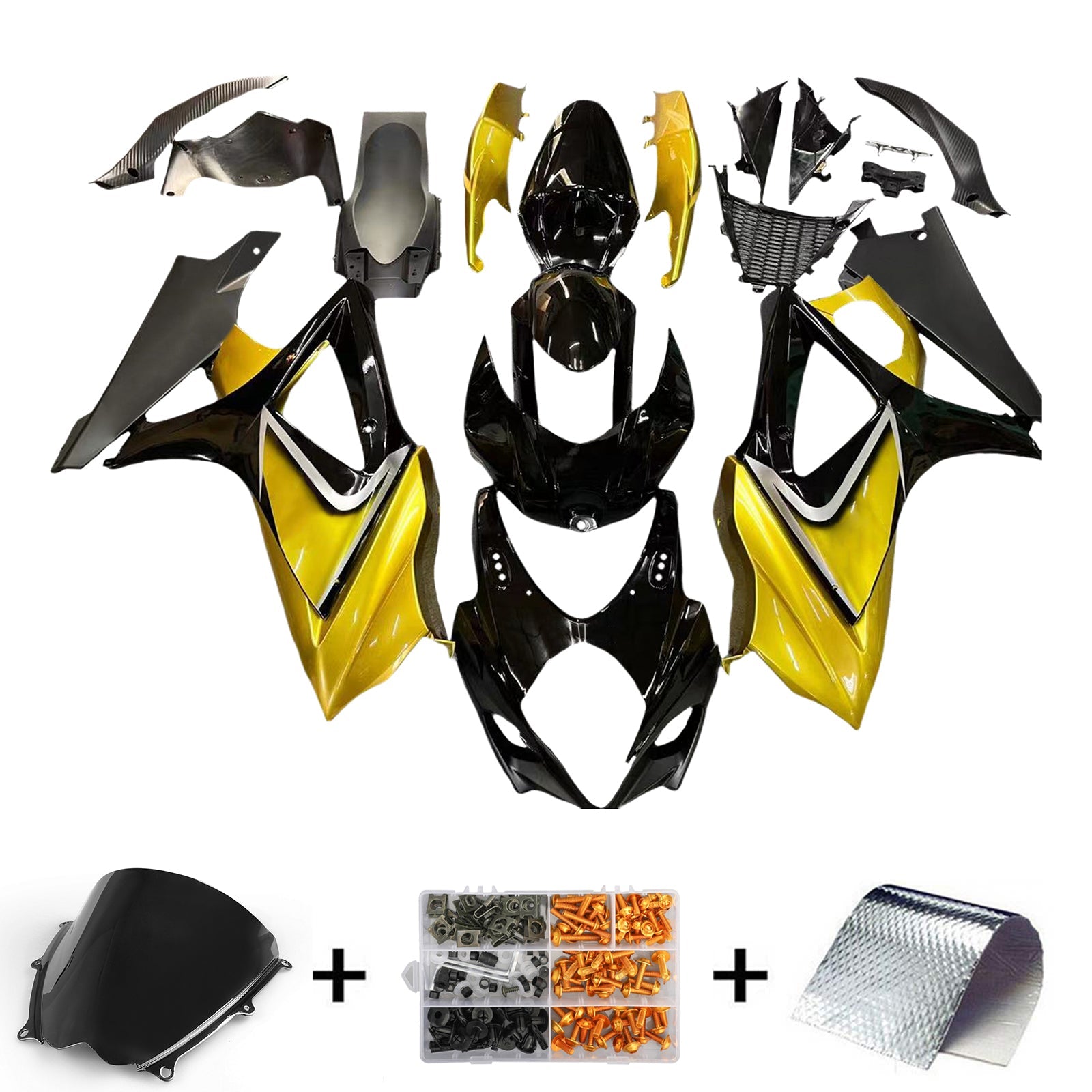 2007-2008 Suzuki GSXR1000 Fairing Kit Bodywork Plastic ABS