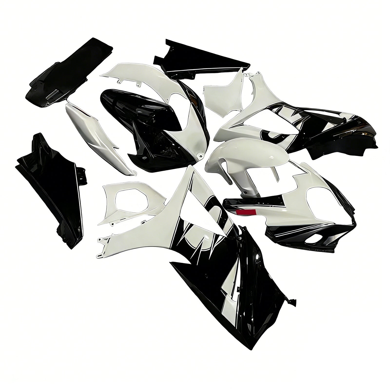 2007-2008 Suzuki GSXR 1000 Black & White GSXR Racing Fairings Generic