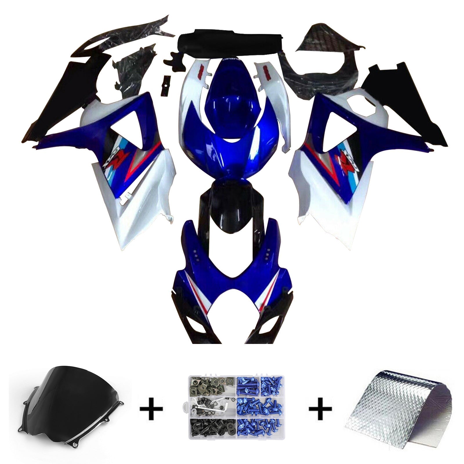 2007-2008 SUZUKI GSXR1000 K7 Painted INJECTION Fairing Bodywork Amotopart #32