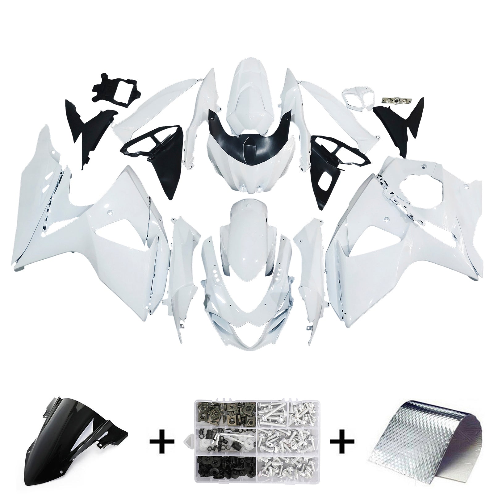 2009-2016 Suzuki GSXR1000 K9 Amotopart Injection Fairing Kit Bodywork Plastic ABS #123