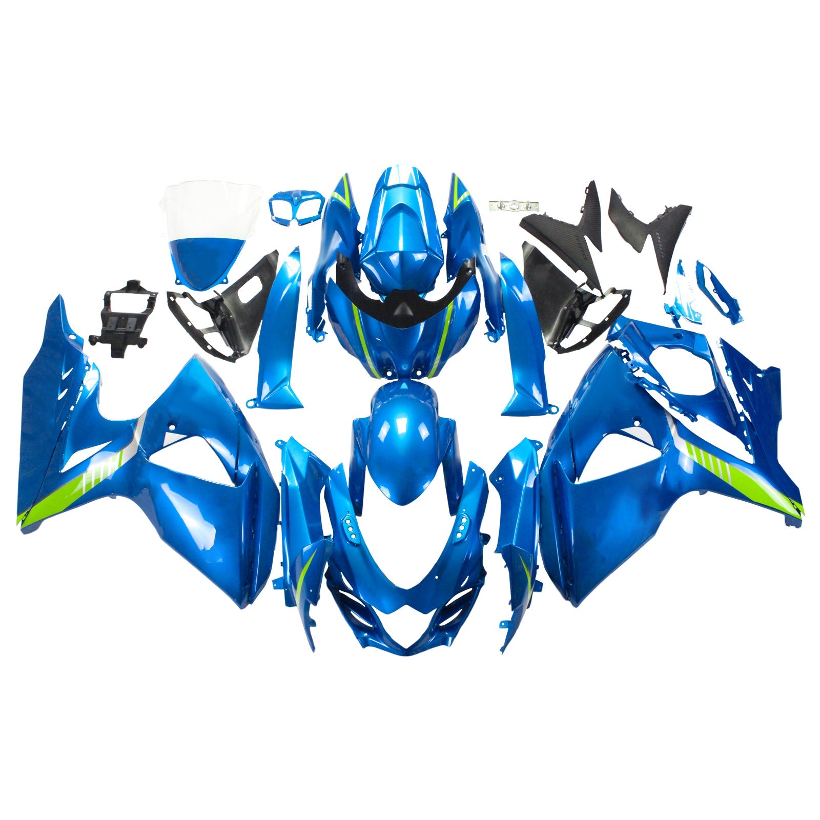 2009-2016 Suzuki GSXR1000 K9 Amotopart Injection Fairing Kit Bodywork Plastic ABS #125