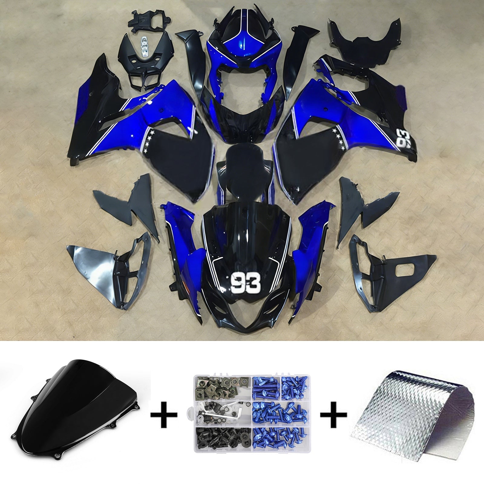 2009-2016 Suzuki GSXR1000 K9 Fairing Kit Bodywork Plastic ABS