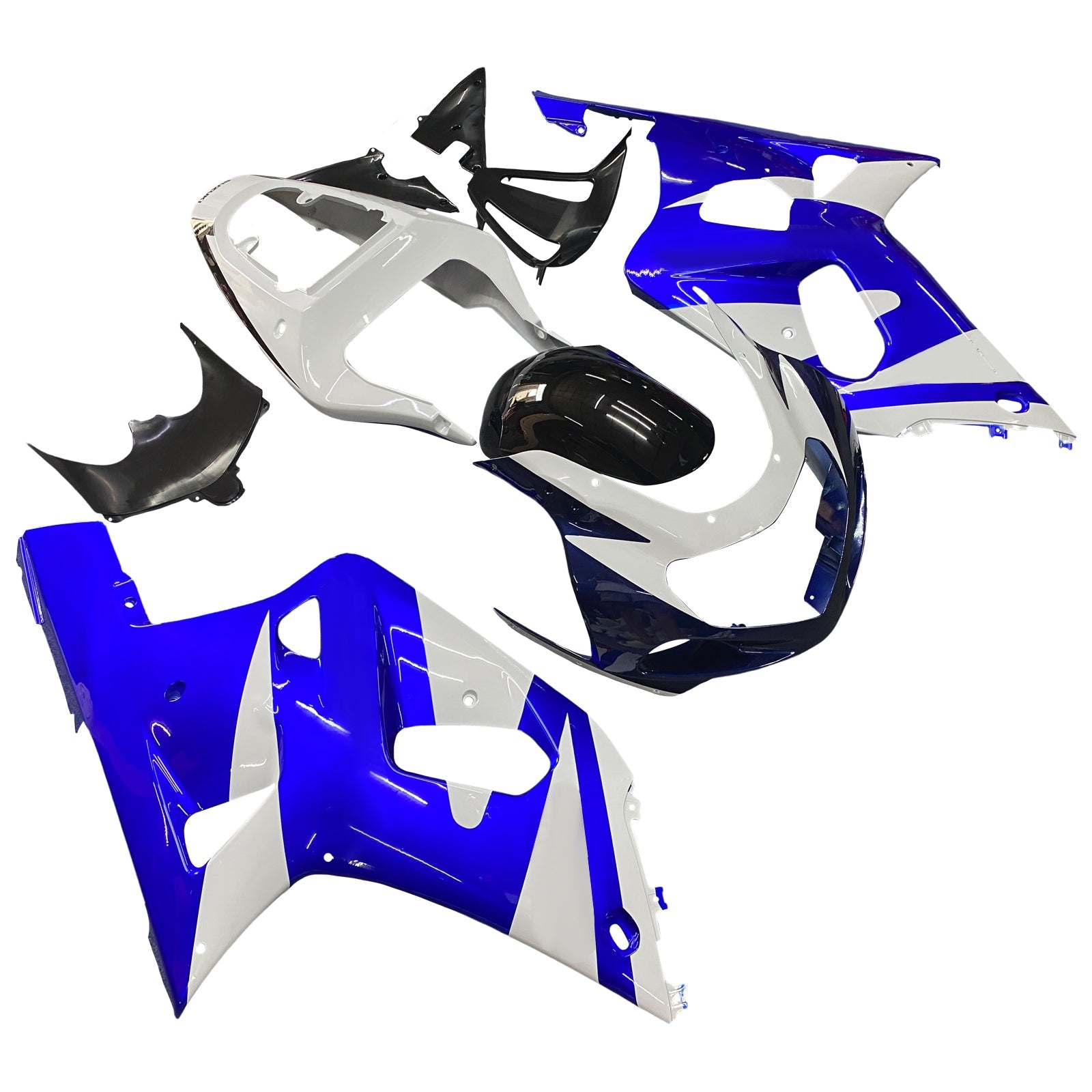 2001-2003 Suzuki GSXR 600 Amotopart Fairings Blue & White GSXR Racing