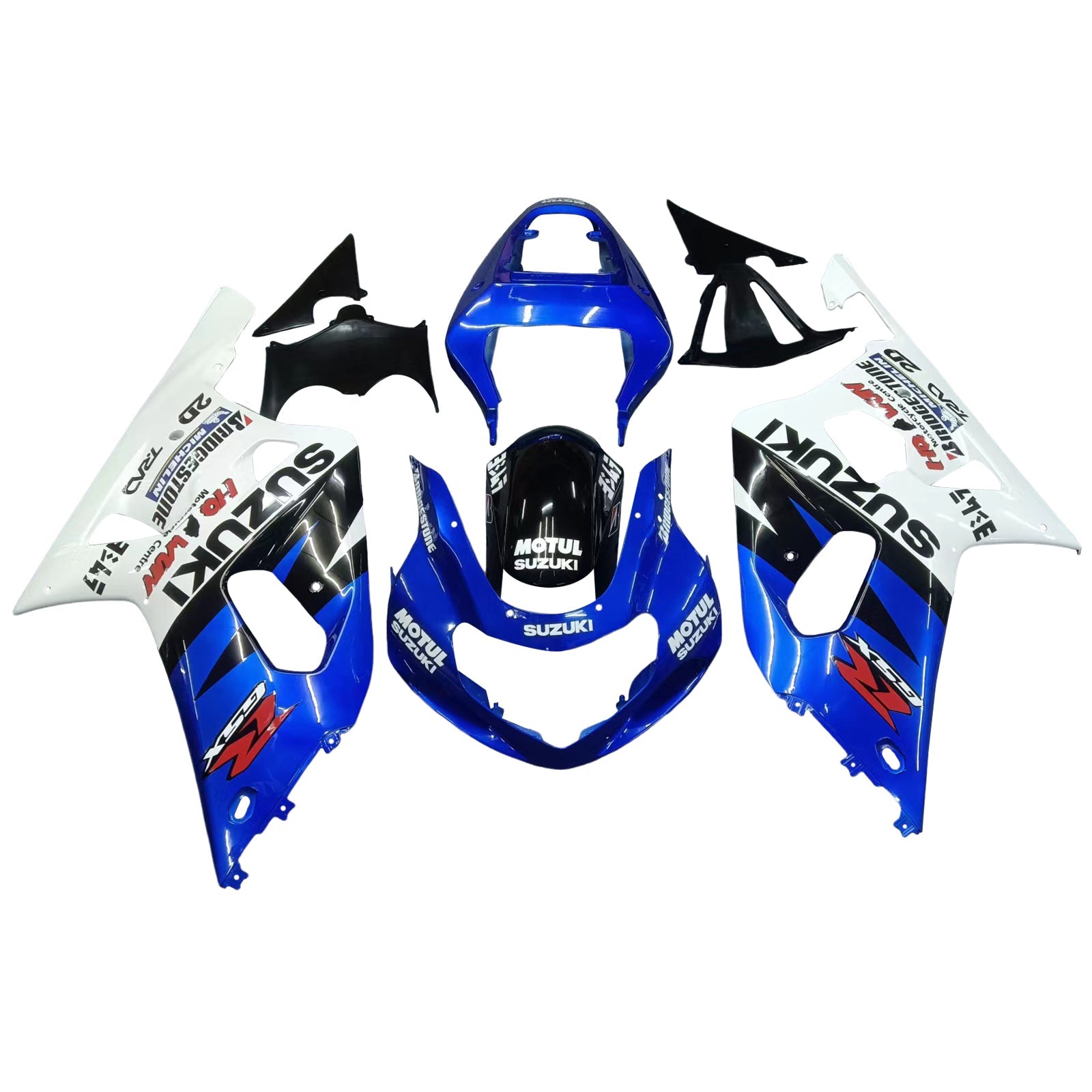 2001-2003 Suzuki GSXR 600 Amotopart Fairings Yellow & Blue Corona GSXR Racing