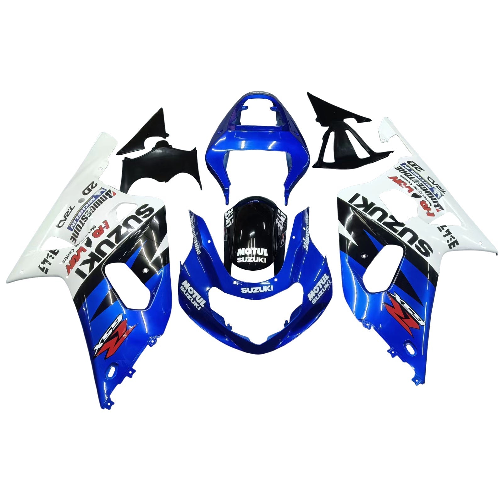 2001-2003 Suzuki GSXR 600 Amotopart Fairings Yellow & Blue Corona GSXR Racing