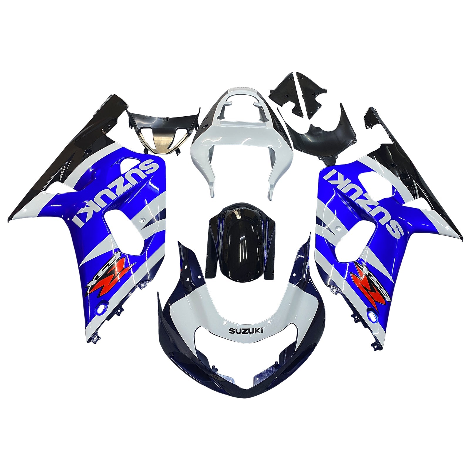 2001-2003 Suzuki GSXR 600 Amotopart Fairings Yellow & Blue Corona GSXR Racing