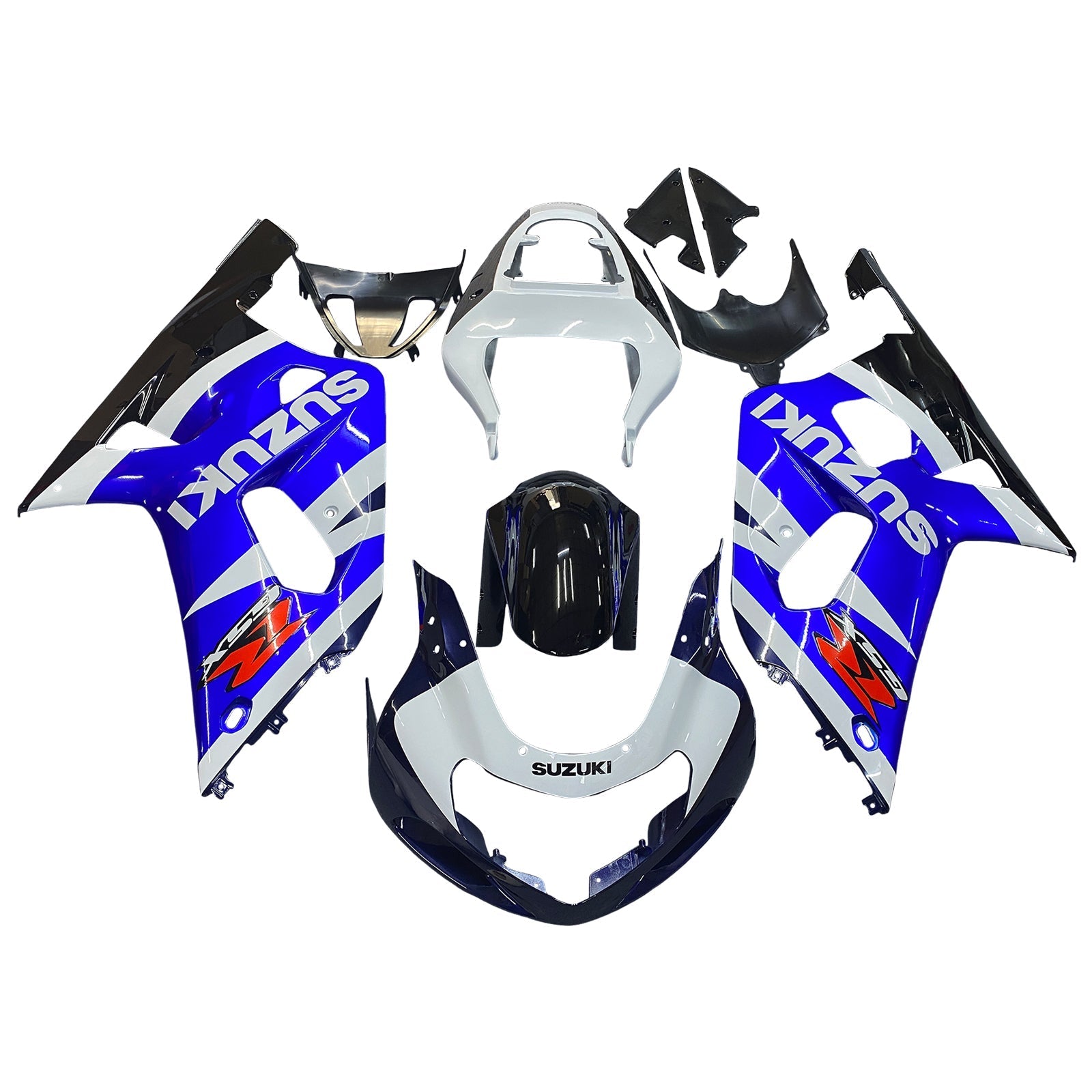 2001-2003 Suzuki GSXR 600 Amotopart Fairings Yellow & Blue Corona GSXR Racing