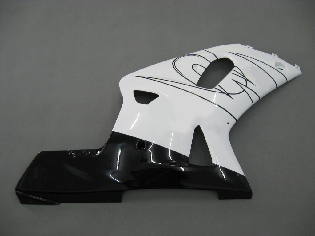 2001-2003 GSXR600 Bodywork Fairing White ABS Injection Molded Plastics Set Generic