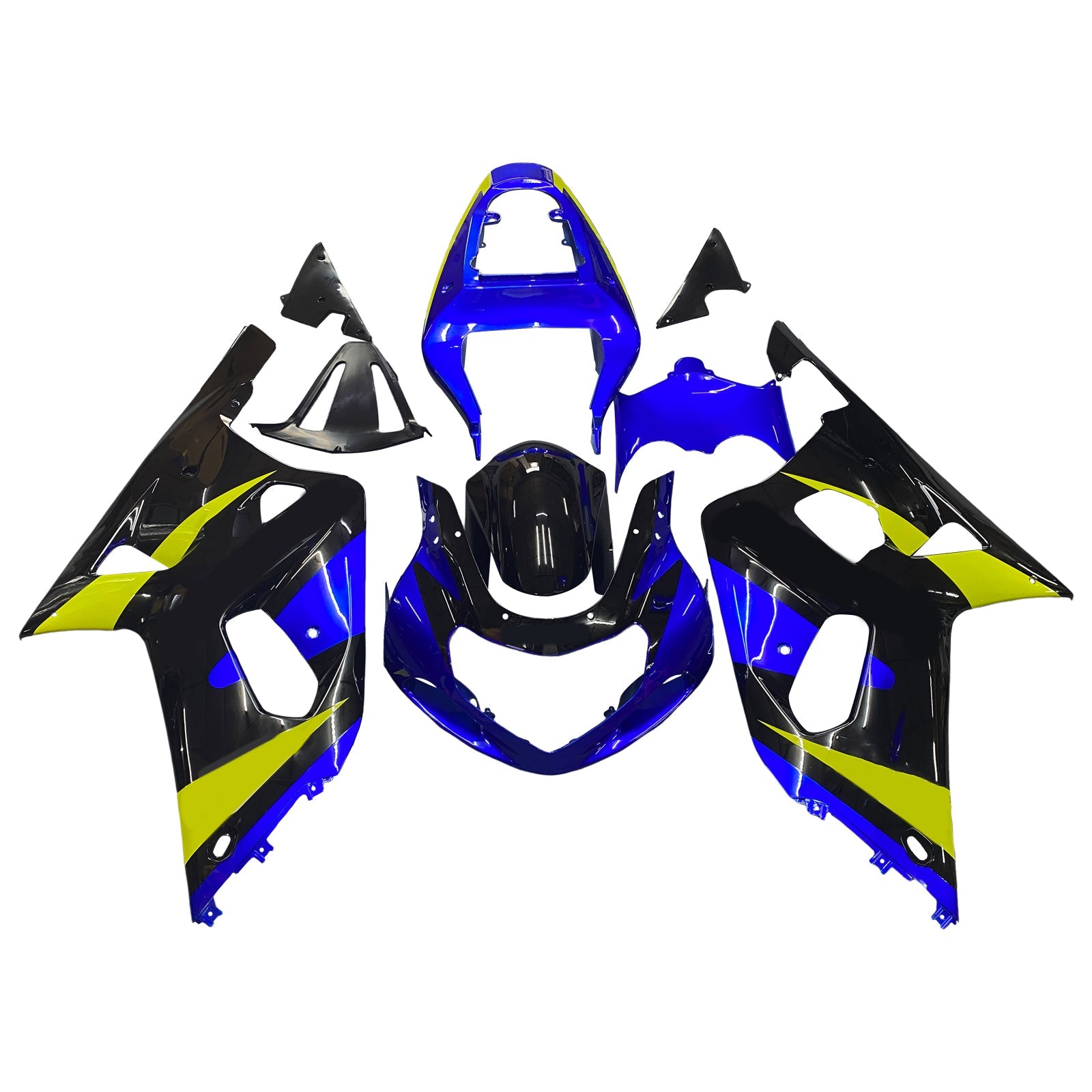 2001-2003 Suzuki GSXR 600 Blue & Black GSXR Racing Fairings Generic