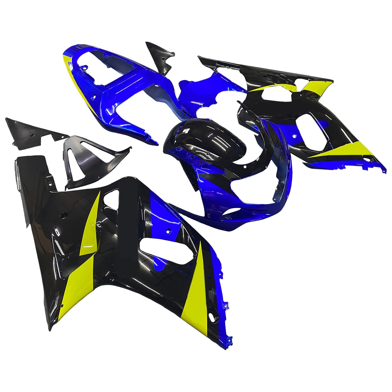 2001-2003 Suzuki GSXR 600 Blue & Black GSXR Racing Fairings Generic