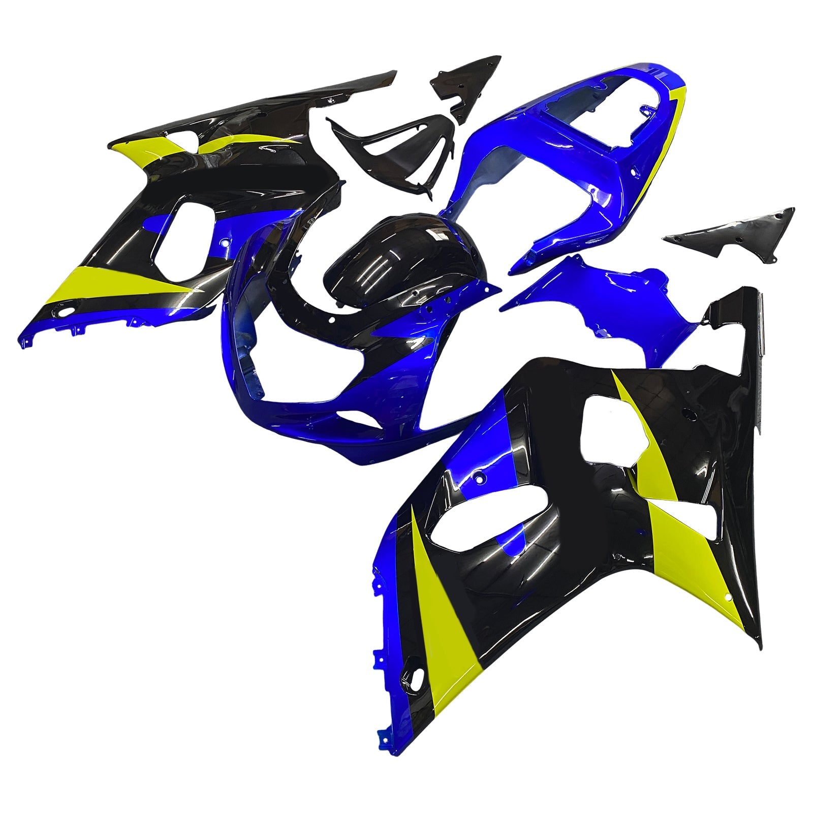 2001-2003 Suzuki GSXR 600 Blue & Black GSXR Racing Fairings Generic