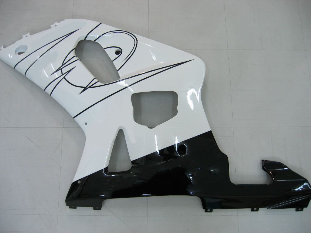 2001-2003 Suzuki GSXR 750 Fairings White Black Alstare Corona Racing Generic