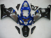 2004-2005 Suzuki GSXR 600 750 Fairings Blue Black Silver GSXR Racing Generic