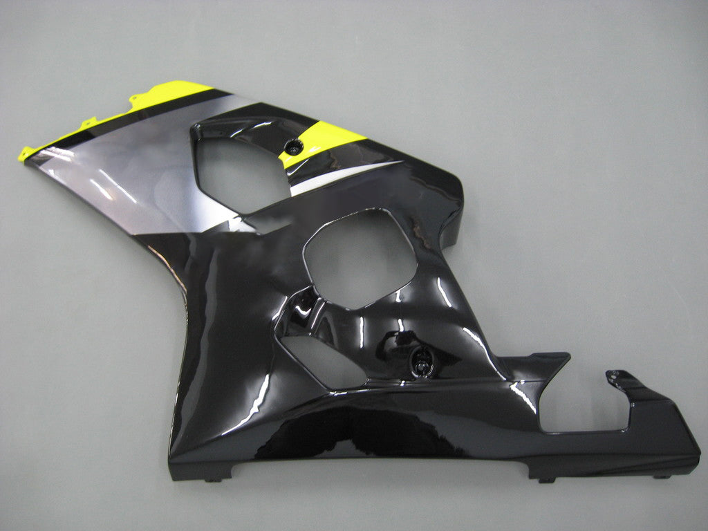 2004-2005 Suzuki GSXR 600 750 Yellow & Black GSXR Racing Fairings Generic