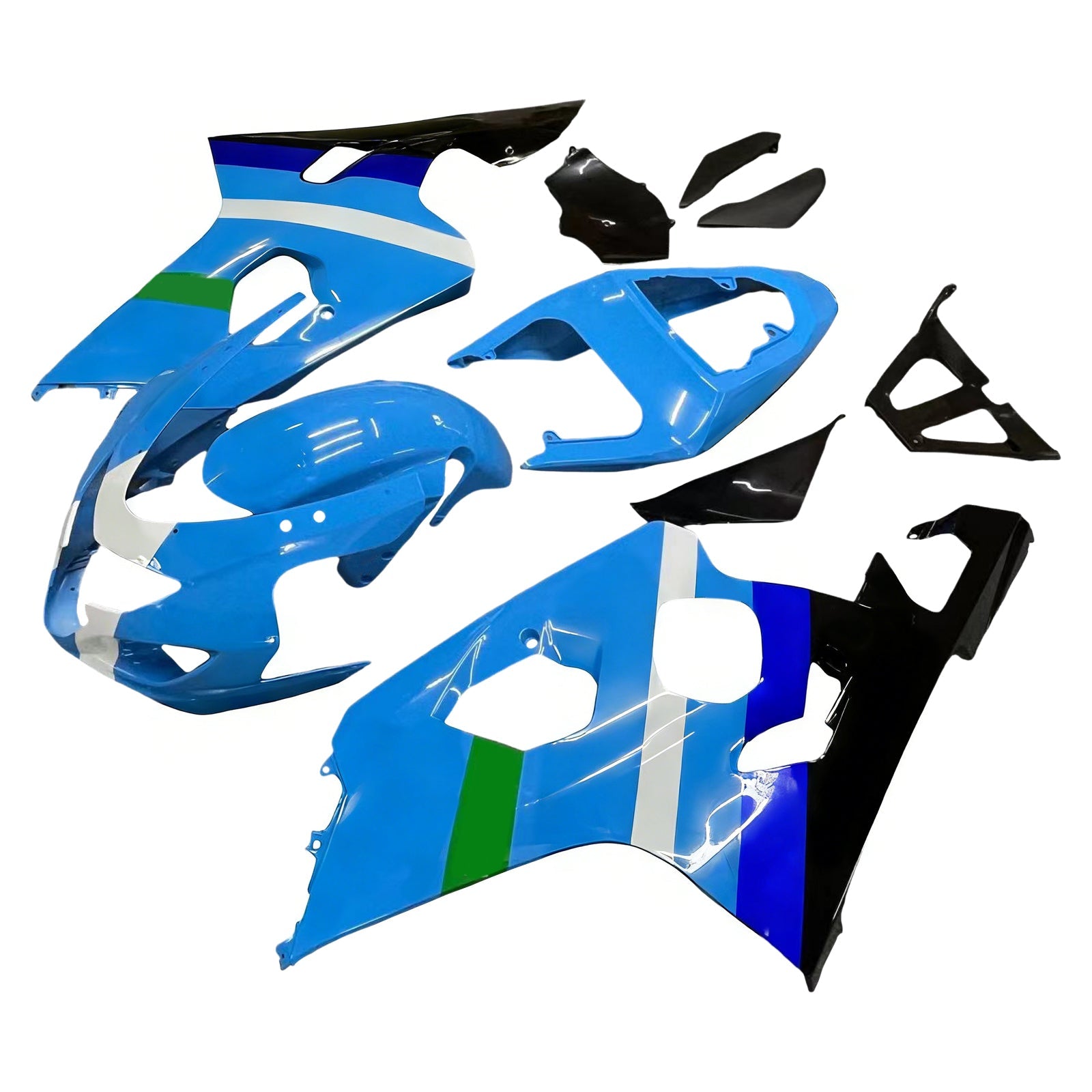 2004-2005 Suzuki GSXR 600 750 Blue Rizla Suzuki GSXR Racing Fairings Generic
