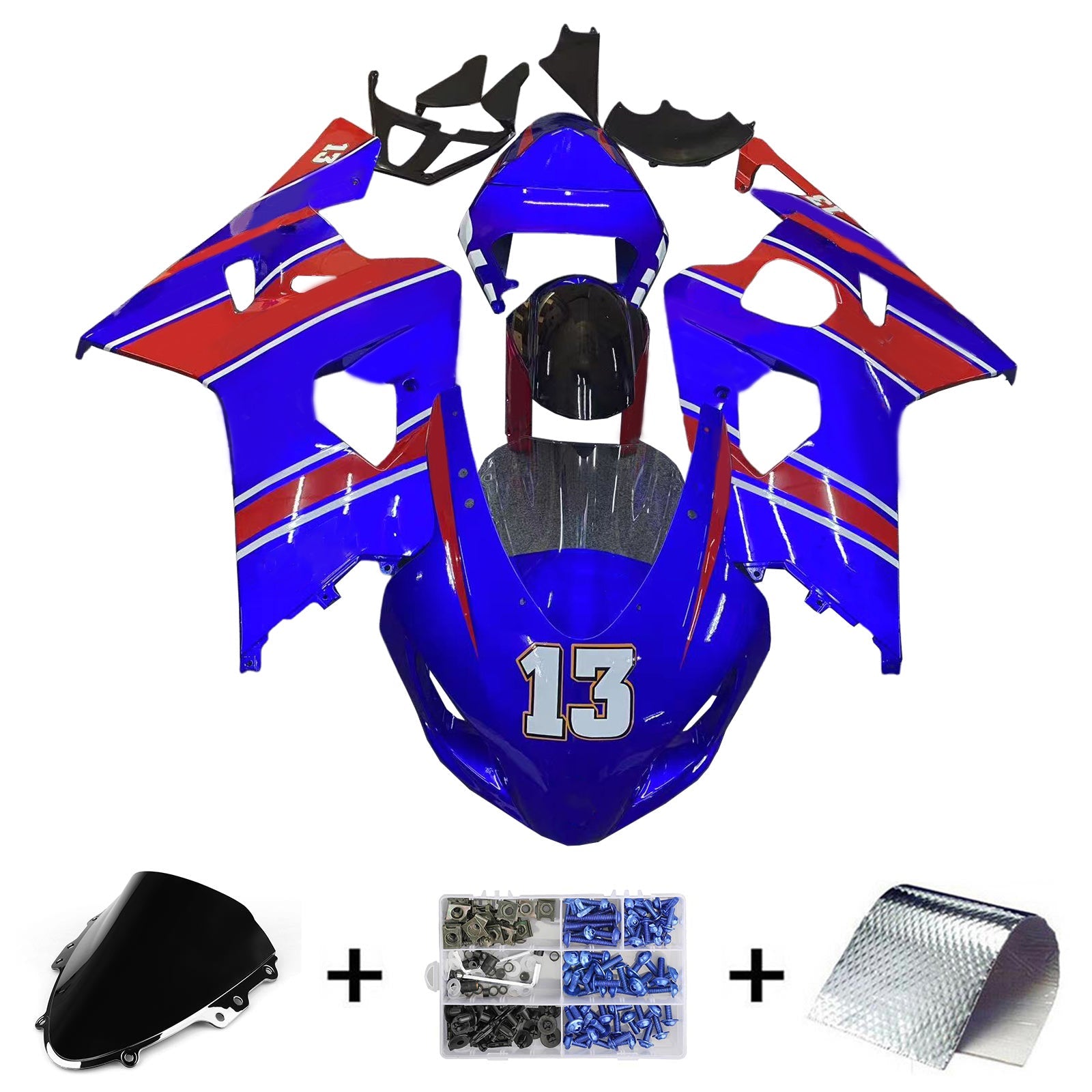2004-2005 Suzuki GSXR 600/750 K4 Fairing Kit Bodywork Plastic ABS