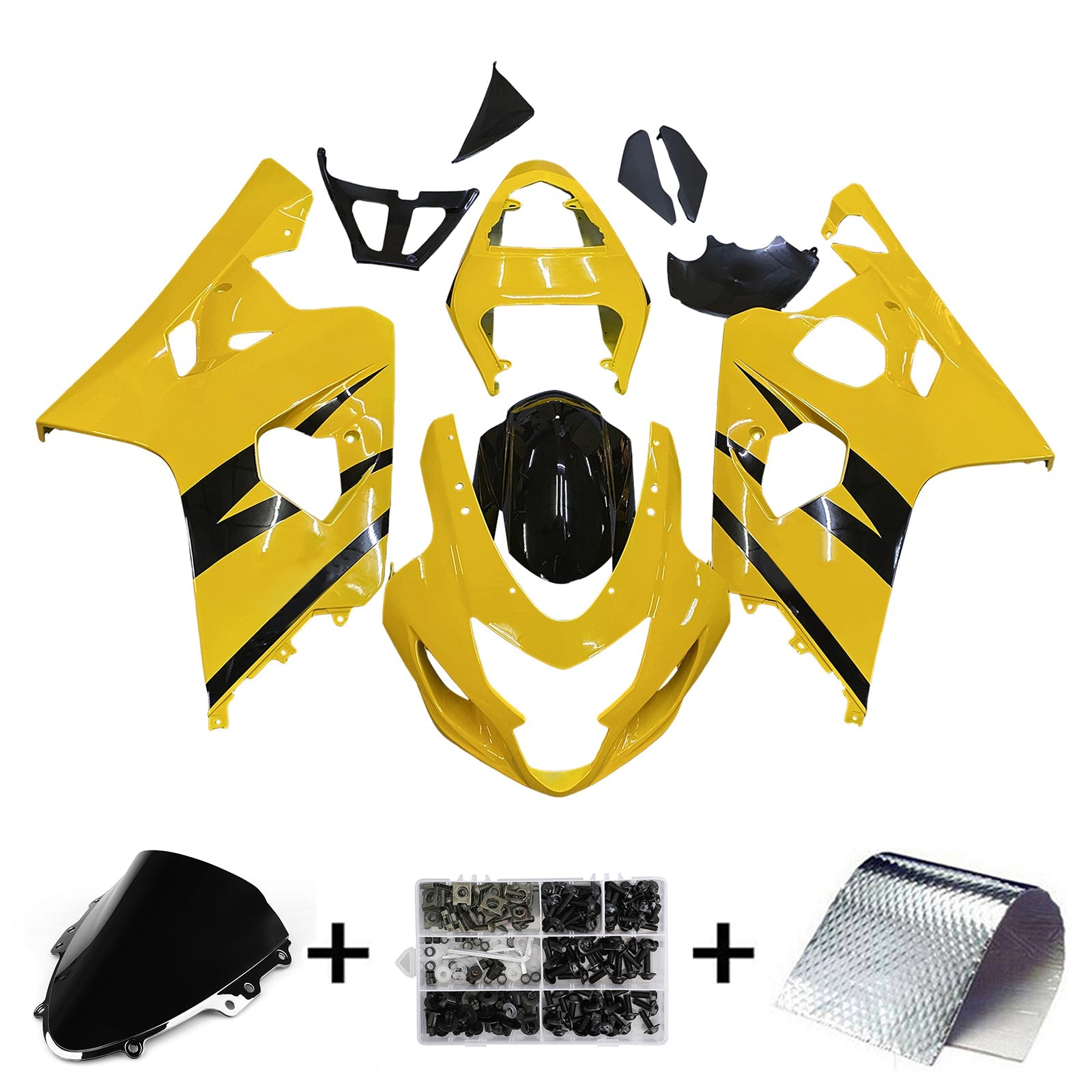 2004-2005 Suzuki GSXR 600/750 K4 Amotopart Injection Fairing Kit Bodywork Plastic ABS #135