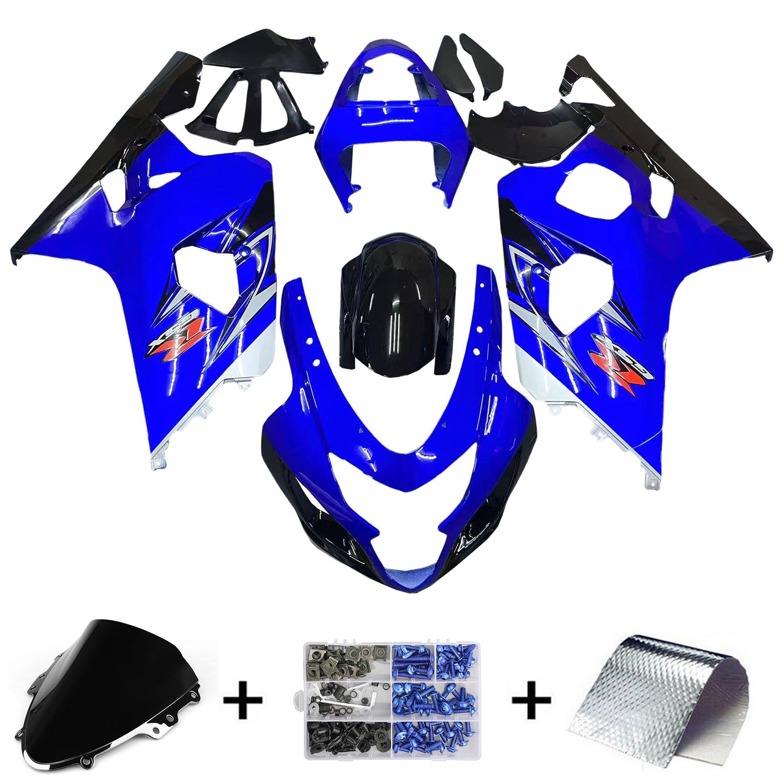 2004-2005 Suzuki GSXR 600/750 K4 Injection Fairing Kit Bodywork Plastic ABS