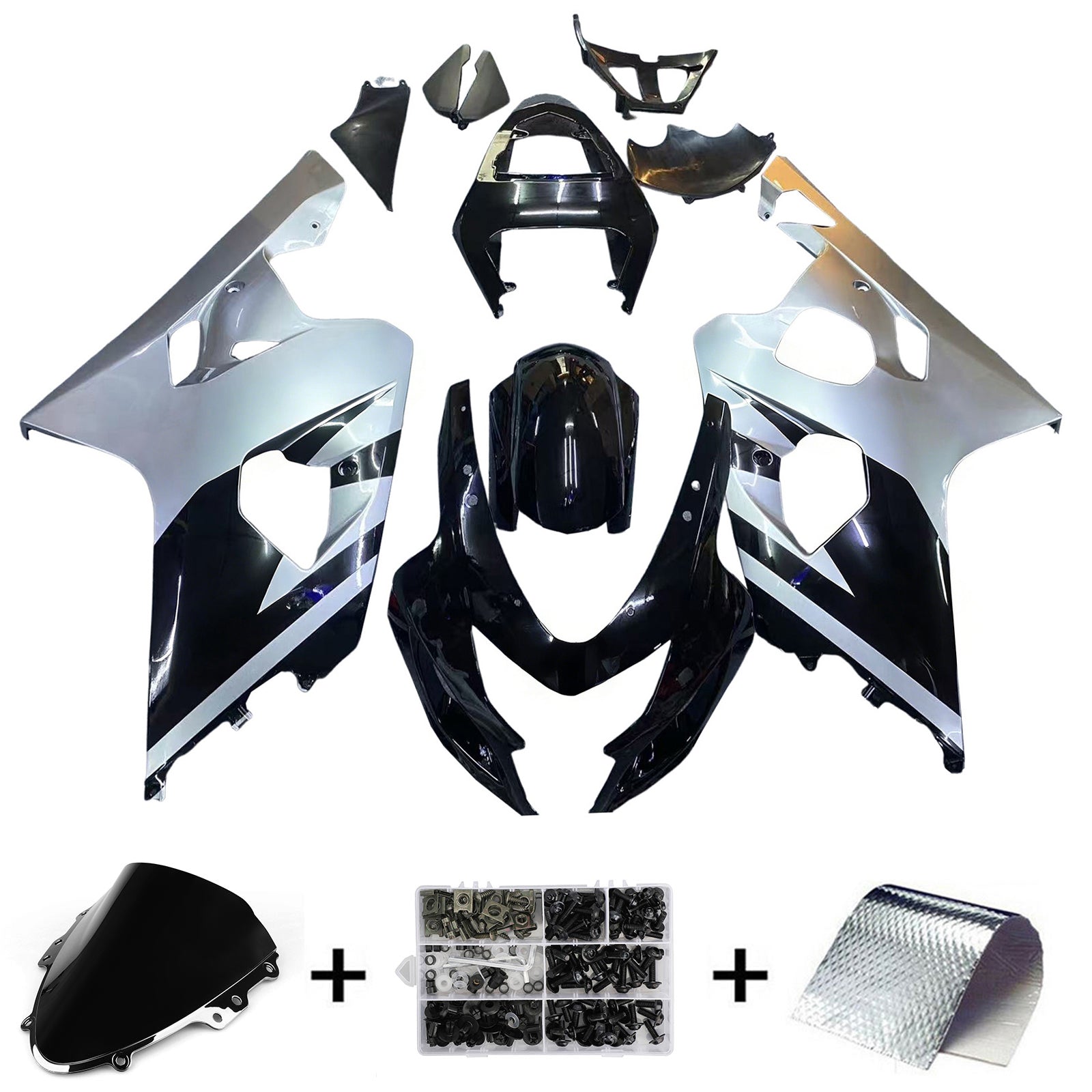 2004-2005 Suzuki GSXR 600/750 K4 Injection Fairing Kit Bodywork Plastic ABS