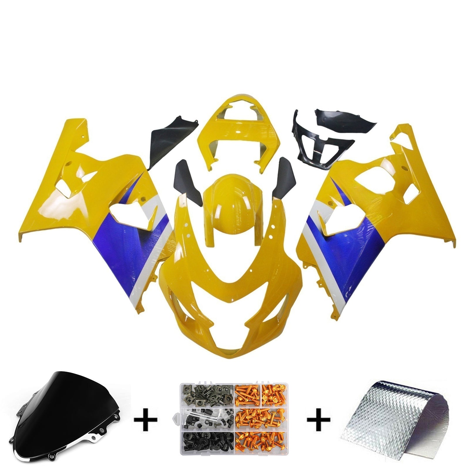 2004-2005 Suzuki GSXR 600/750 K4 Injection Fairing Kit Bodywork Plastic ABS