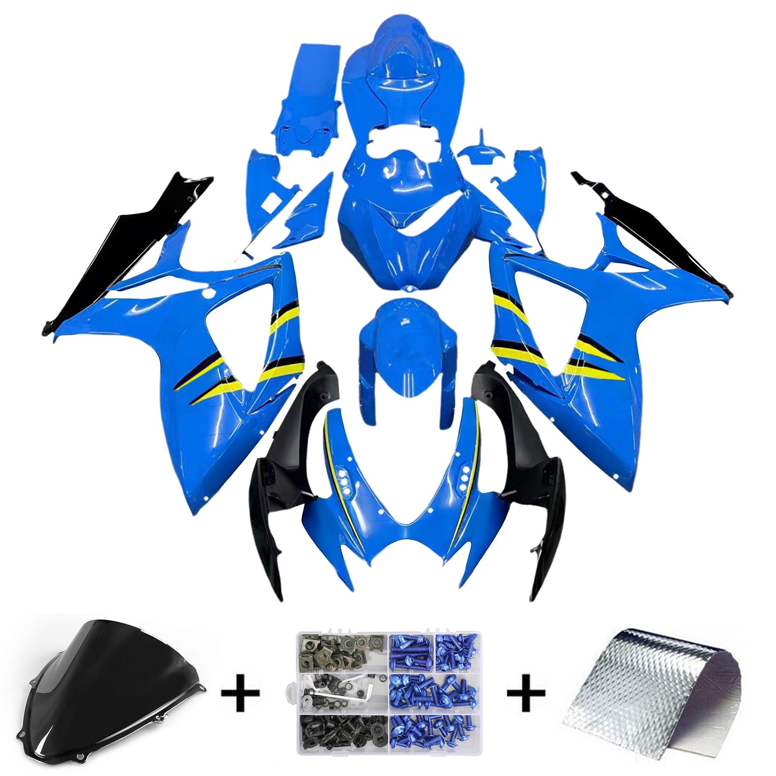 2006-2007 Suzuki GSXR 600 750 Blue Rizla Racing Fairings Generic
