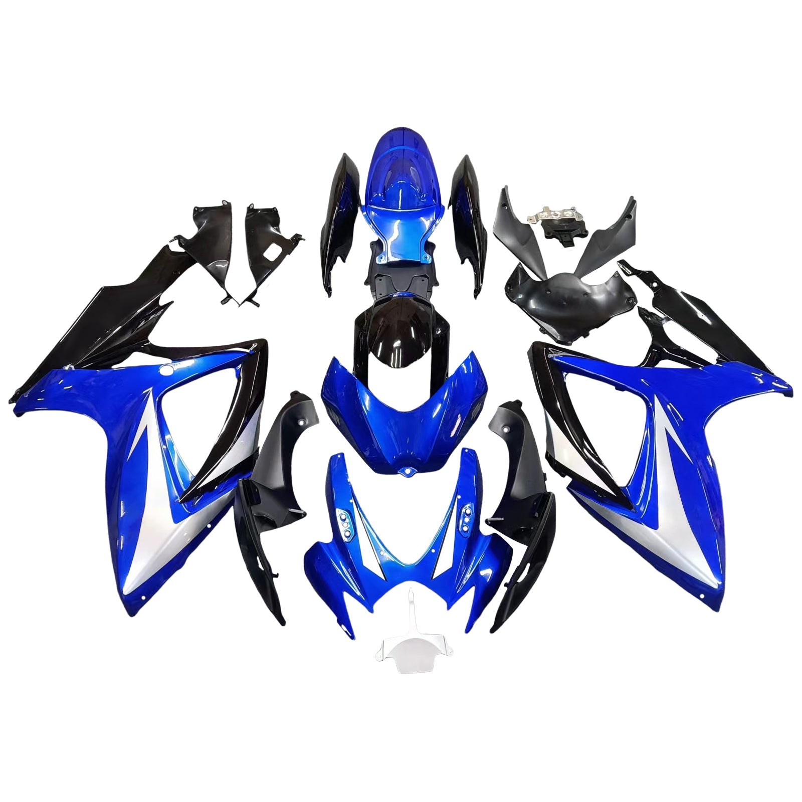 2006-2007 Suzuki GSXR 600 750 Blue & Black GSXR Racing Fairings Generic
