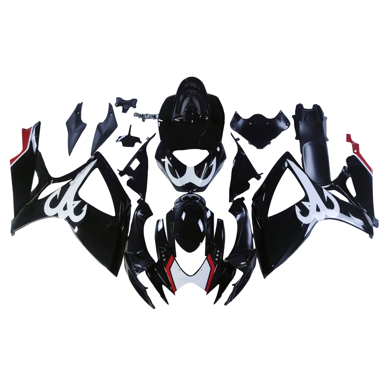 2006-2007 Suzuki GSXR 600 750 Black Beacon GSXR Racing Fairings Generic