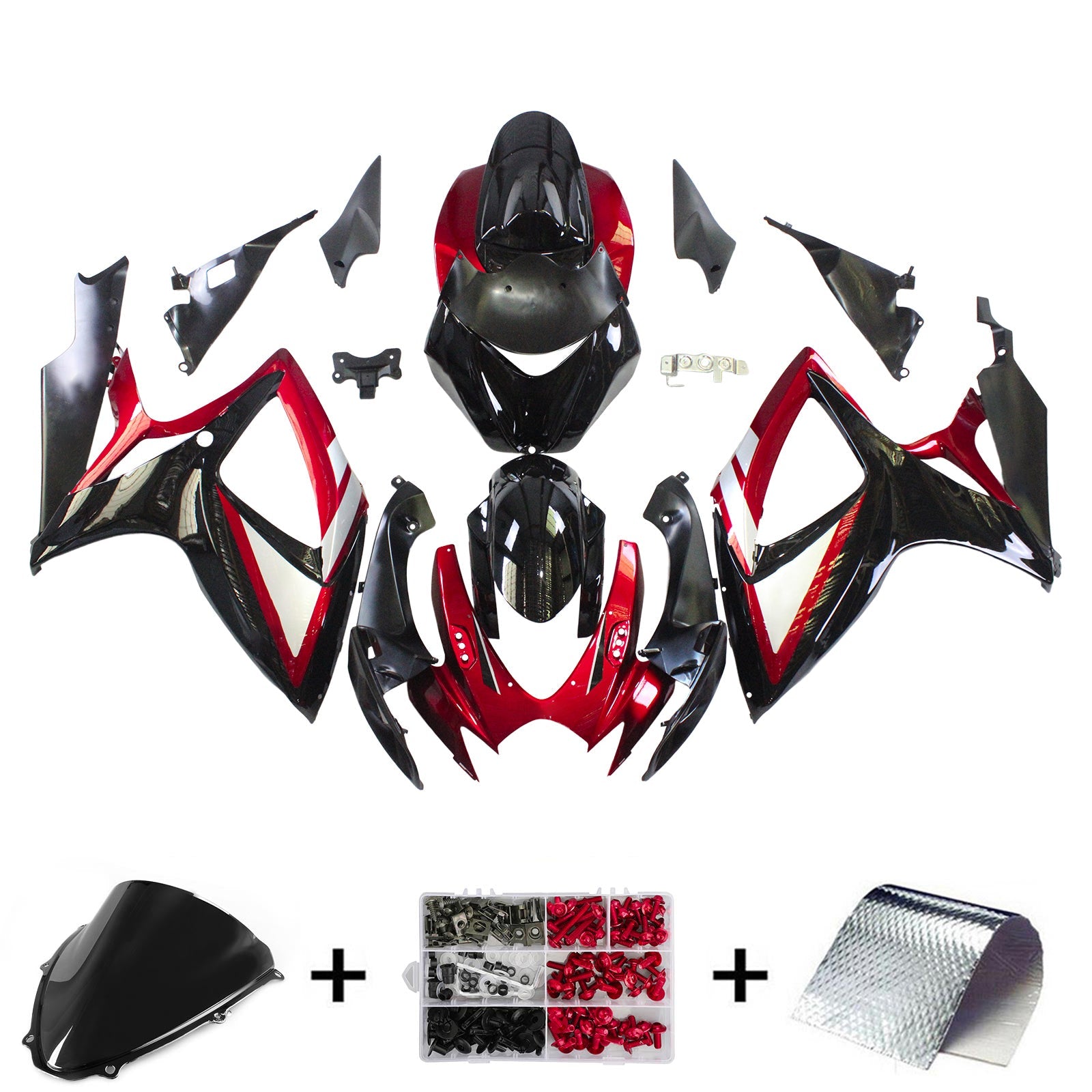 2006-2007 Suzuki GSXR 600/750 K6 Amotopart Injection Fairing Kit Bodywork Plastic ABS #107