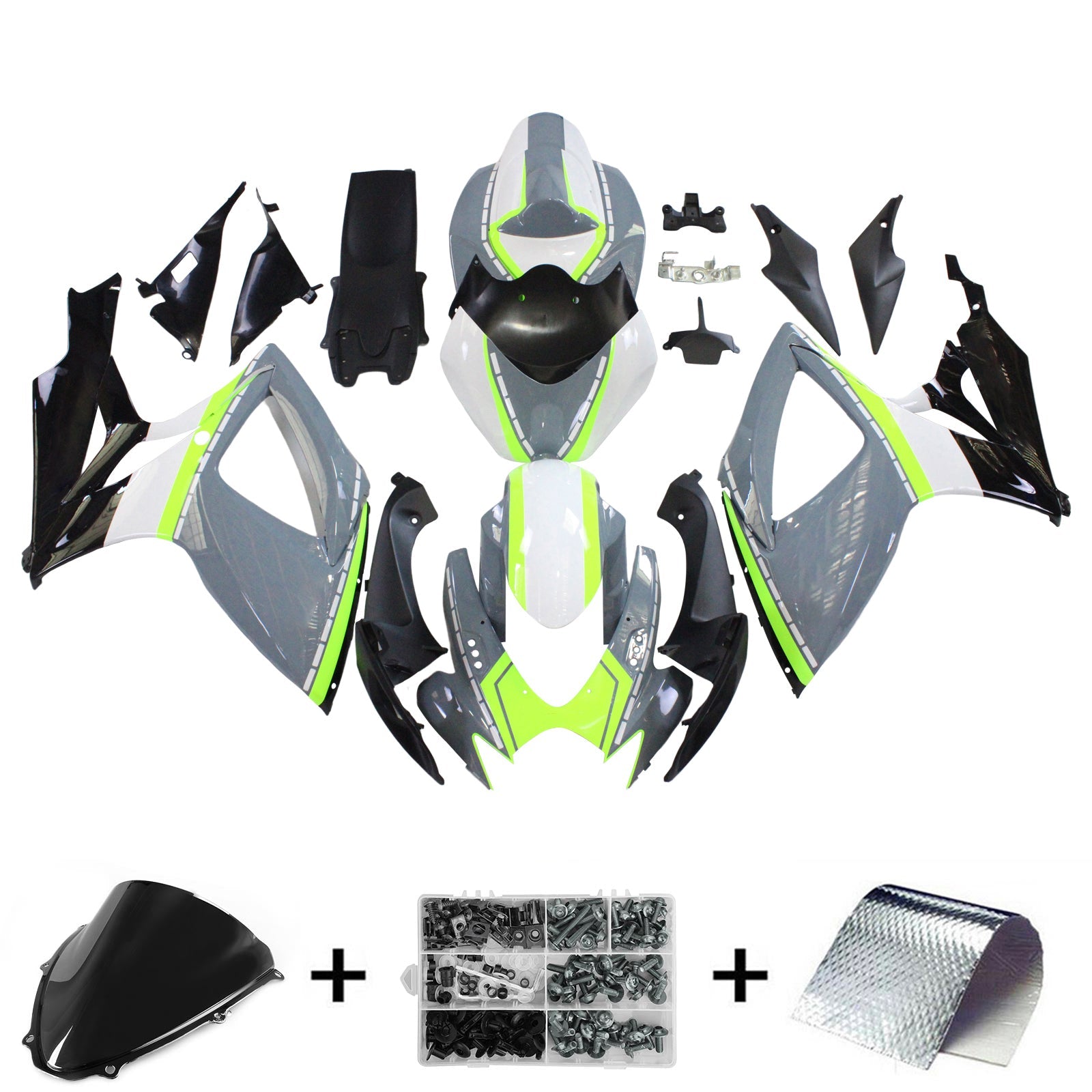 2006-2007 Suzuki GSXR 600/750 K6 Amotopart Injection Fairing Kit Bodywork Plastic ABS #109