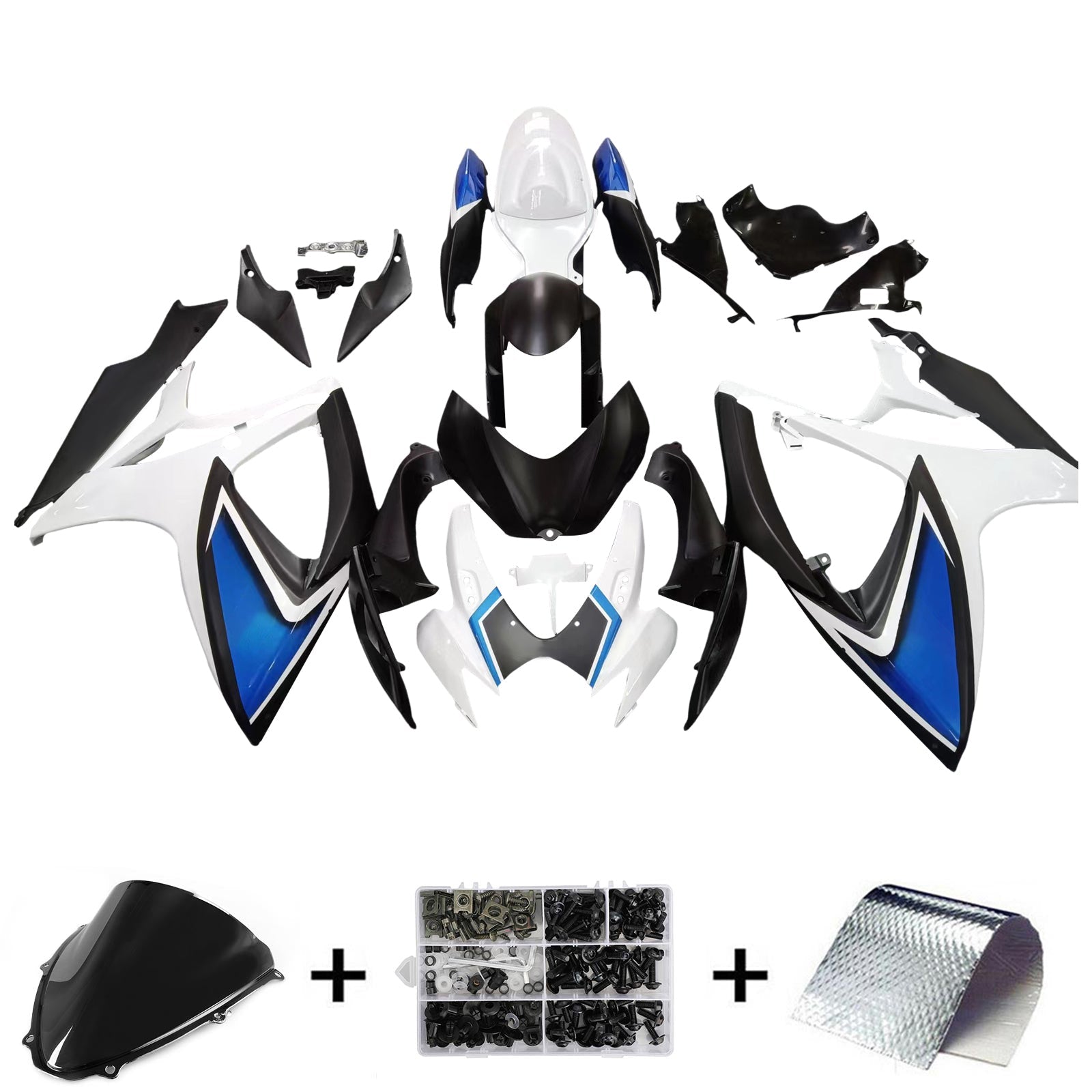 2006-2007 Suzuki GSXR 600/750 K6 Amotopart Injection Fairing Kit Bodywork Plastic ABS #175