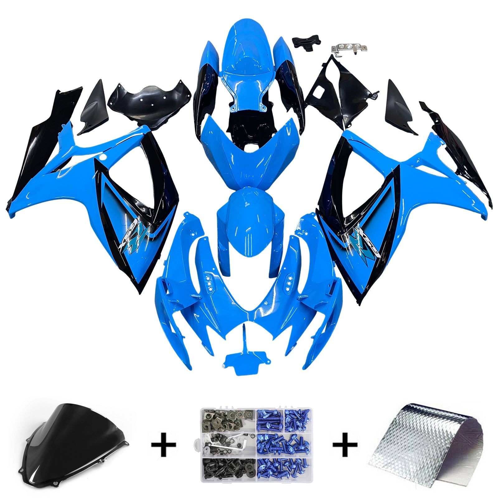 2006-2007 Suzuki GSXR 600/750 K6 Fairing Kit Bodywork Plastic ABS