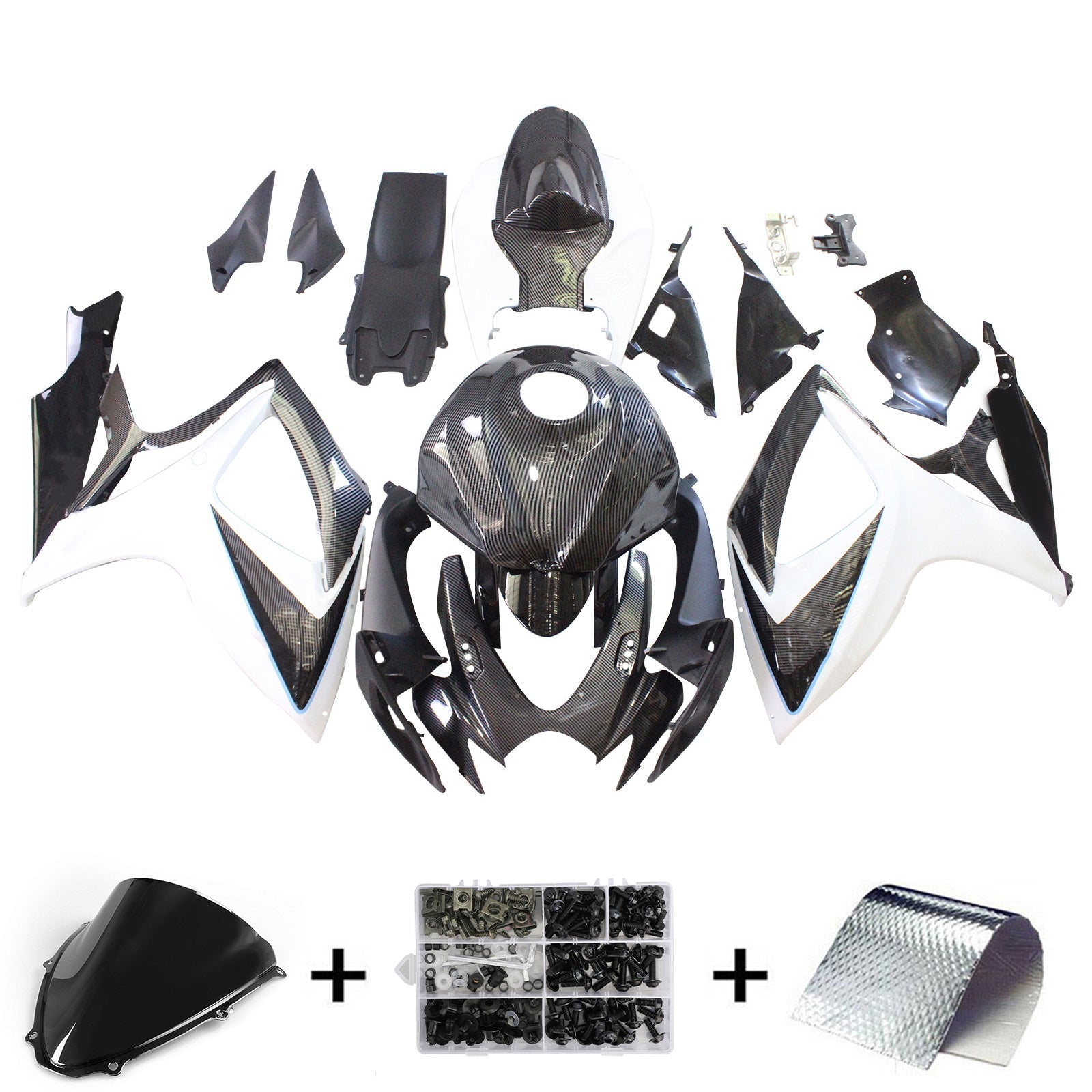 2006-2007 Suzuki GSXR 600/750 K6 Fairing Kit Bodywork Plastic ABS