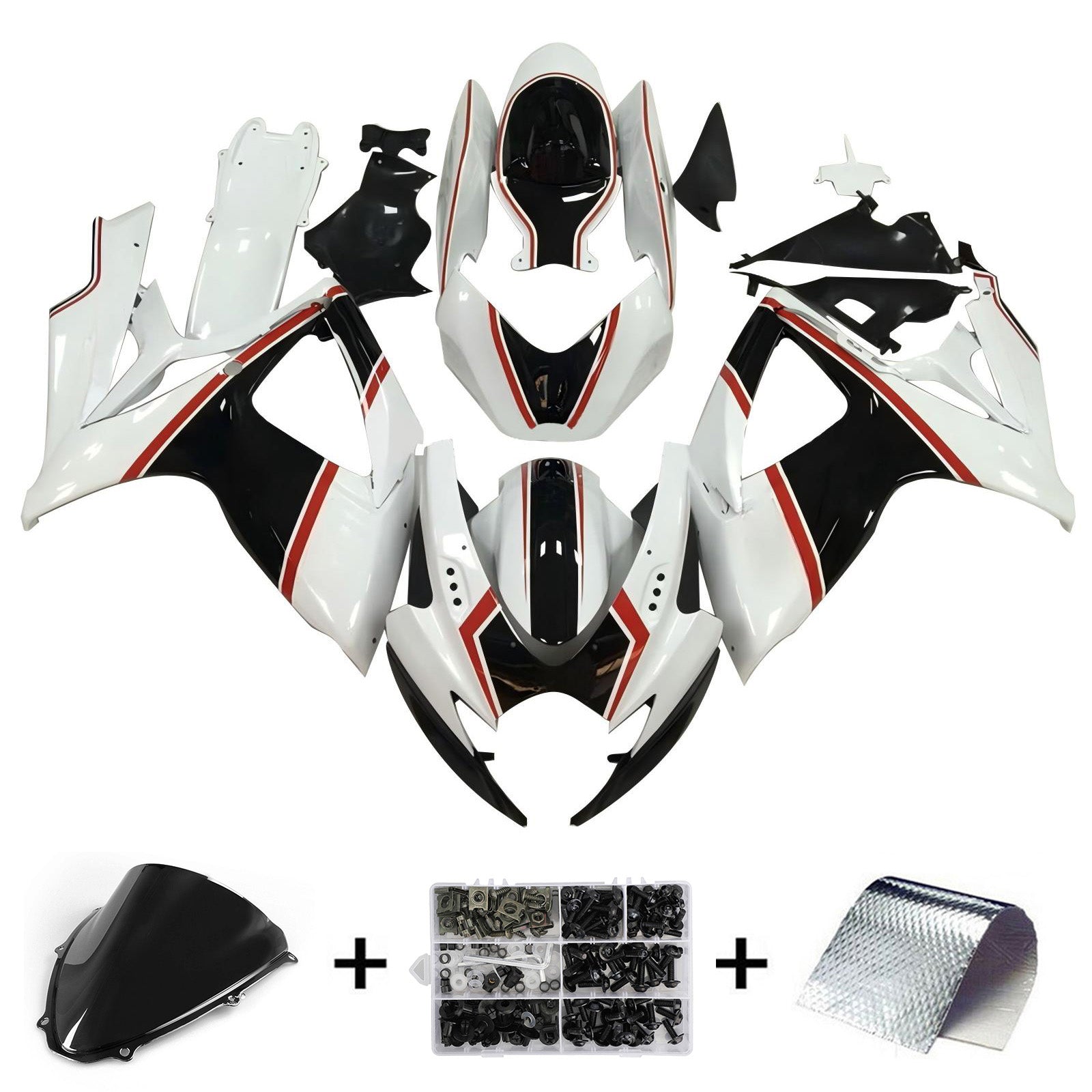 2006-2007 Suzuki GSXR 600/750 K6 Injection Fairing Kit Bodywork Plastic ABS