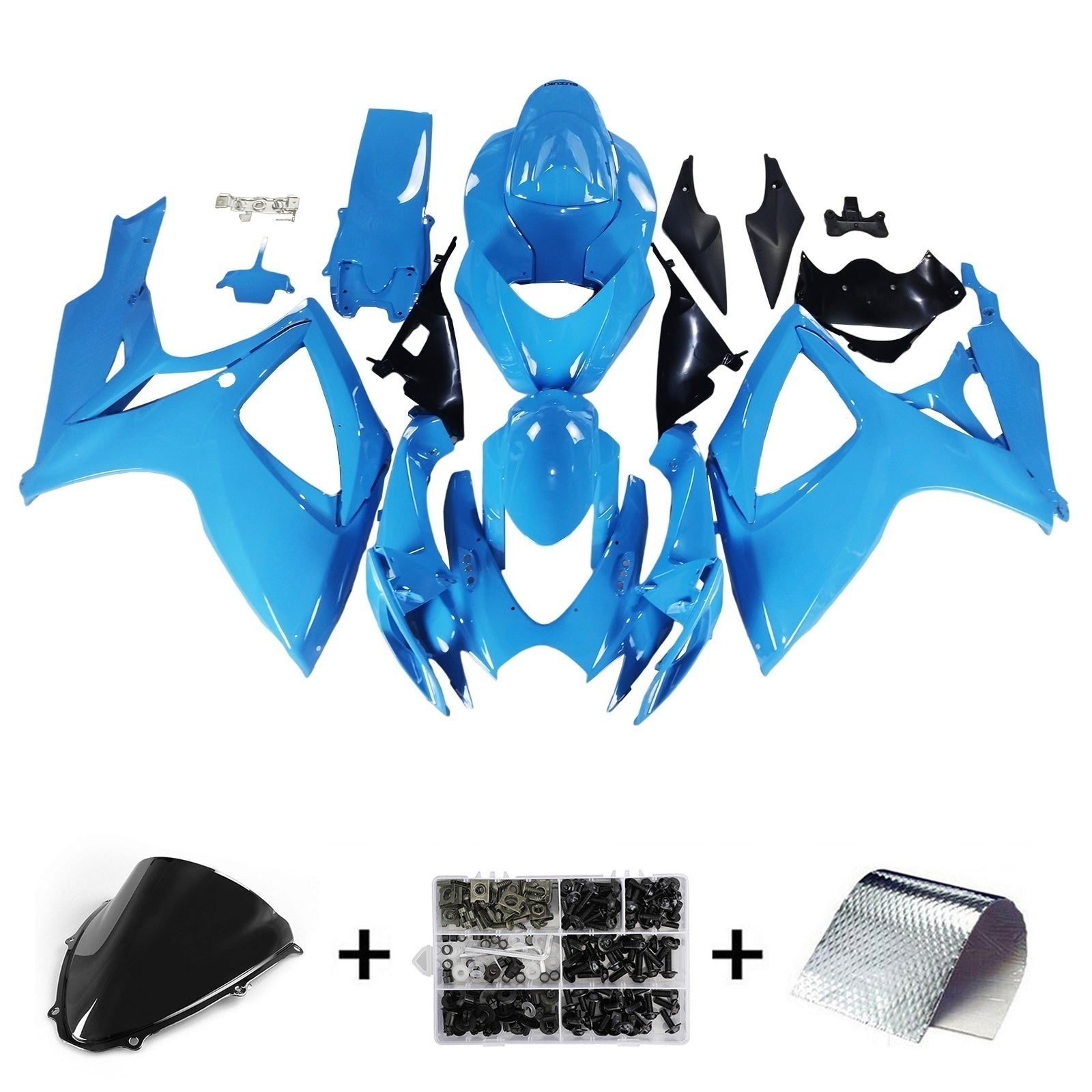 2006-2007 Suzuki GSXR 600/750 K6 Injection Fairing Kit Bodywork Plastic ABS