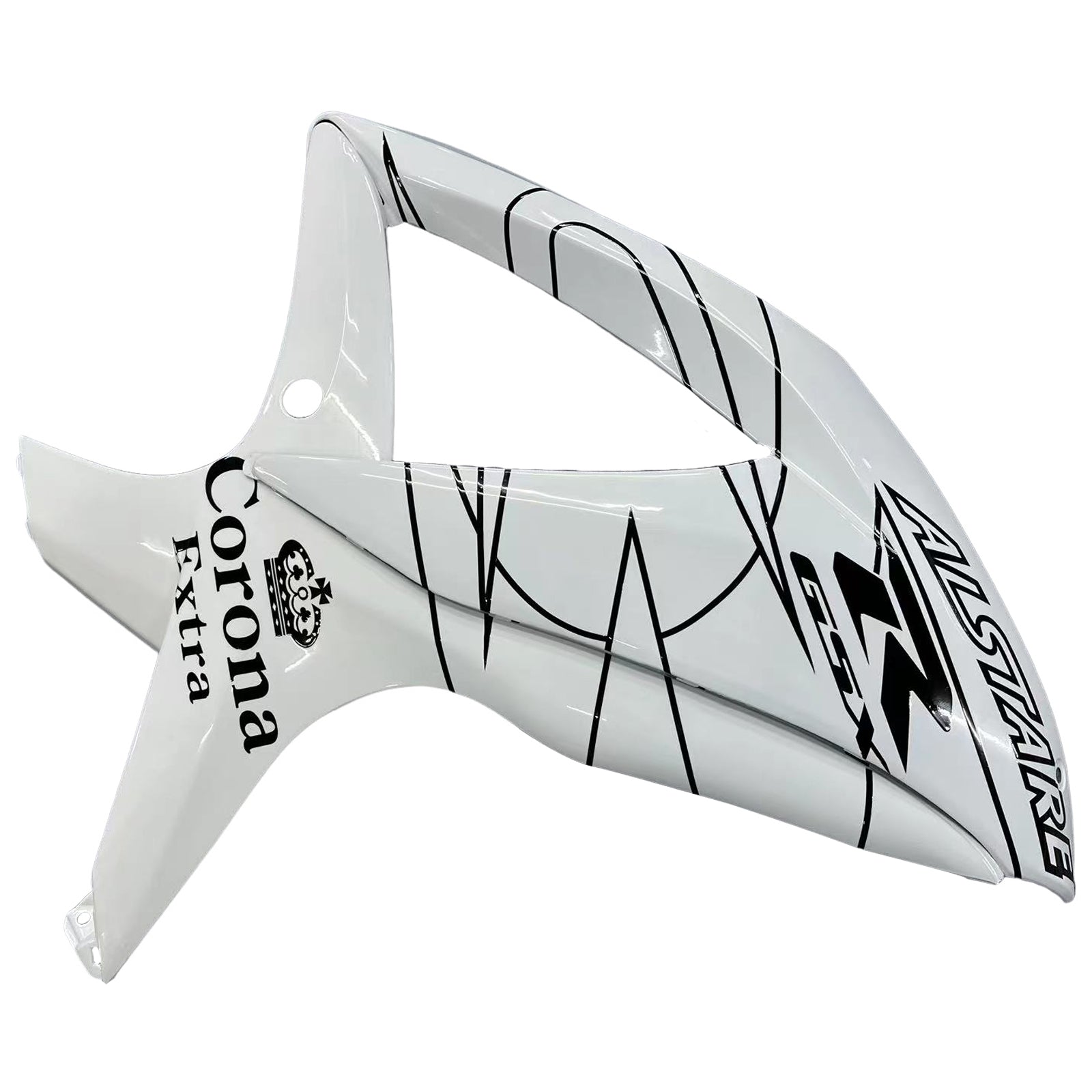 2008-2009-2010 Suzuki GSXR 600 750 White Alstare Corona Racing Amotopart Fairings Customs Fairing