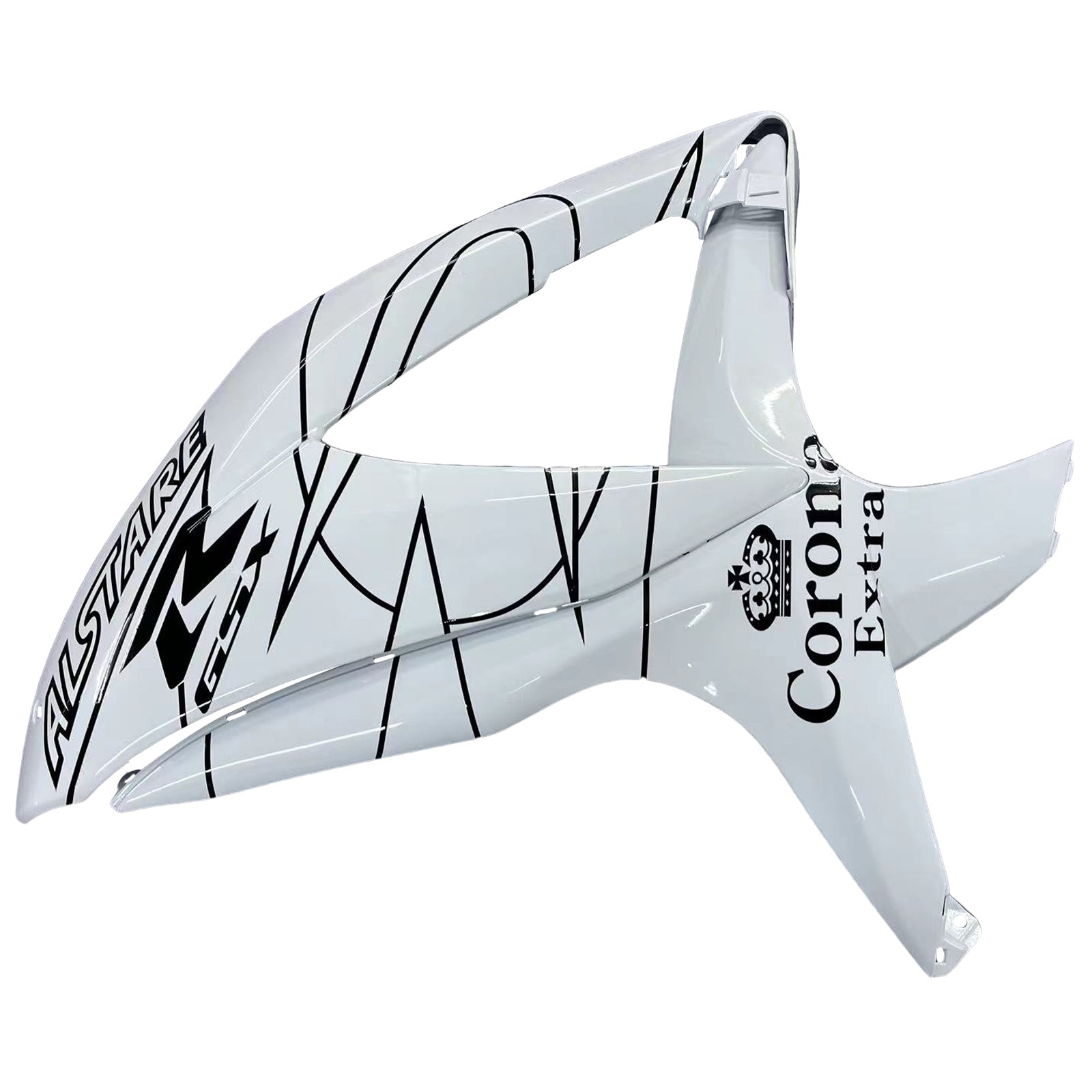 2008-2009-2010 Suzuki GSXR 600 750 White Alstare Corona Racing Amotopart Fairings Customs Fairing