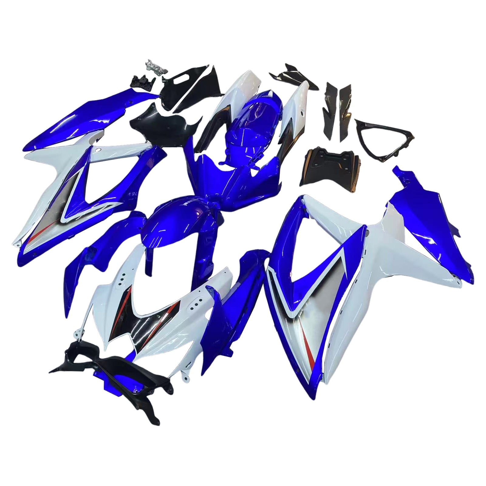 2008-2010 GSXR 600/750 Blue Bodywork Fairing ABS Injection Molded Plastics Set Generic