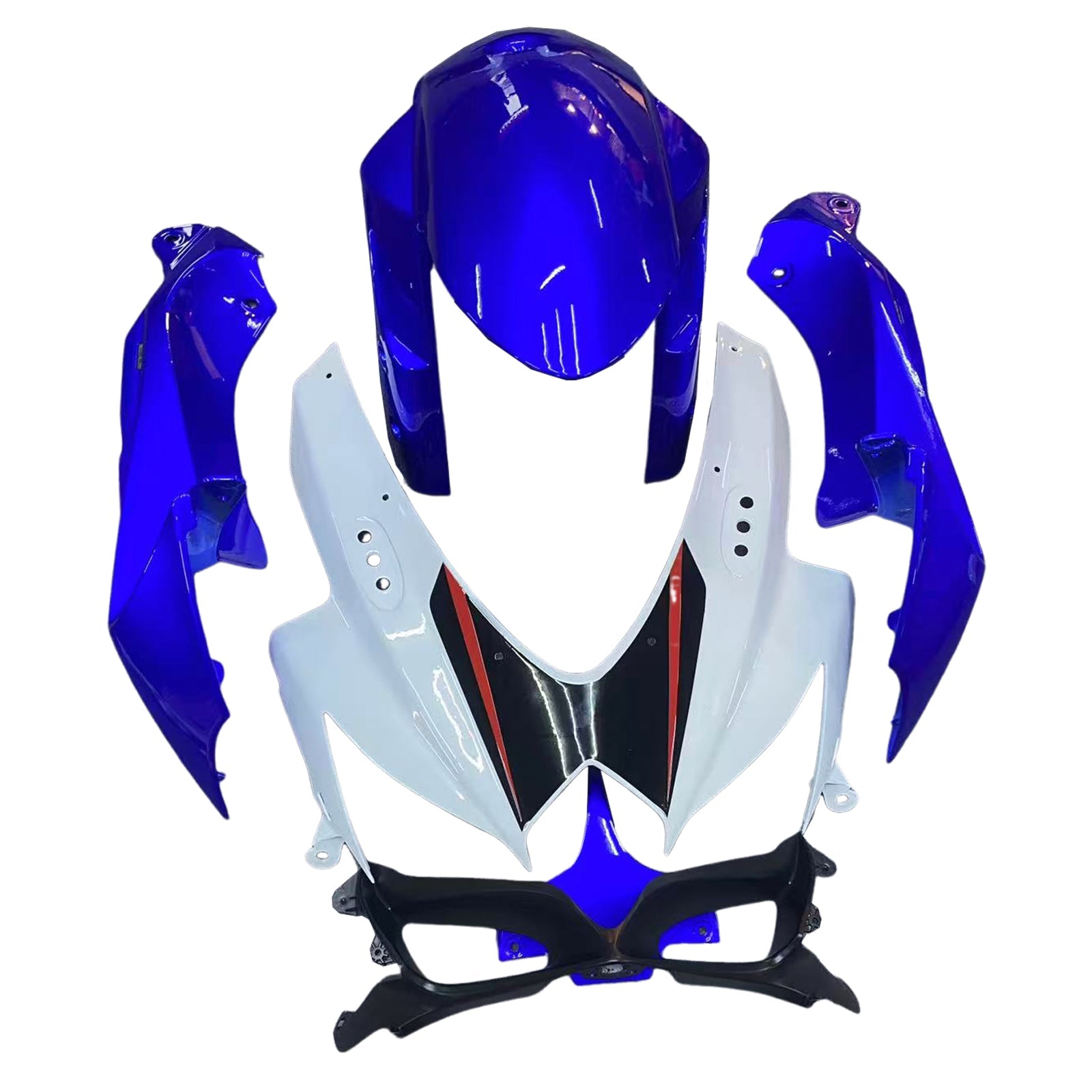 2008-2010 GSXR 600/750 Blue Bodywork Fairing ABS Injection Molded Plastics Set Generic