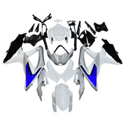 2008-2010 Suzuki GSXR 600 750 Silver White GSXR Racing Fairings Generic