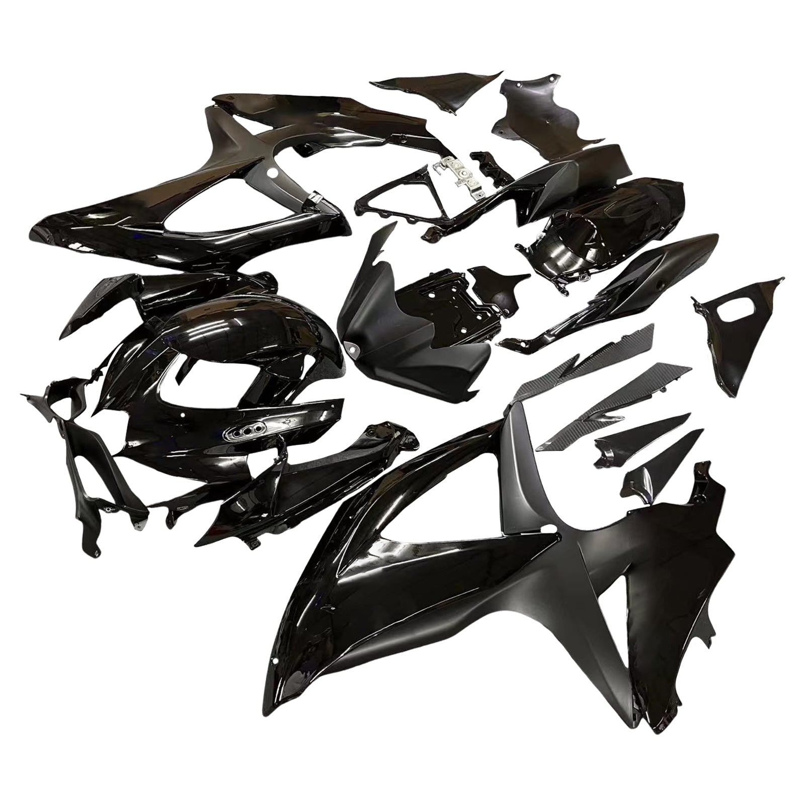 2008-2010 Suzuki GSXR 600 750 All Black Suzuki Racing Fairings Generic